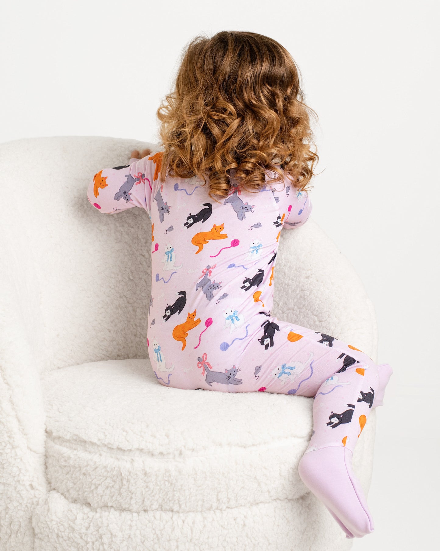 Cats & Bows Zip Romper