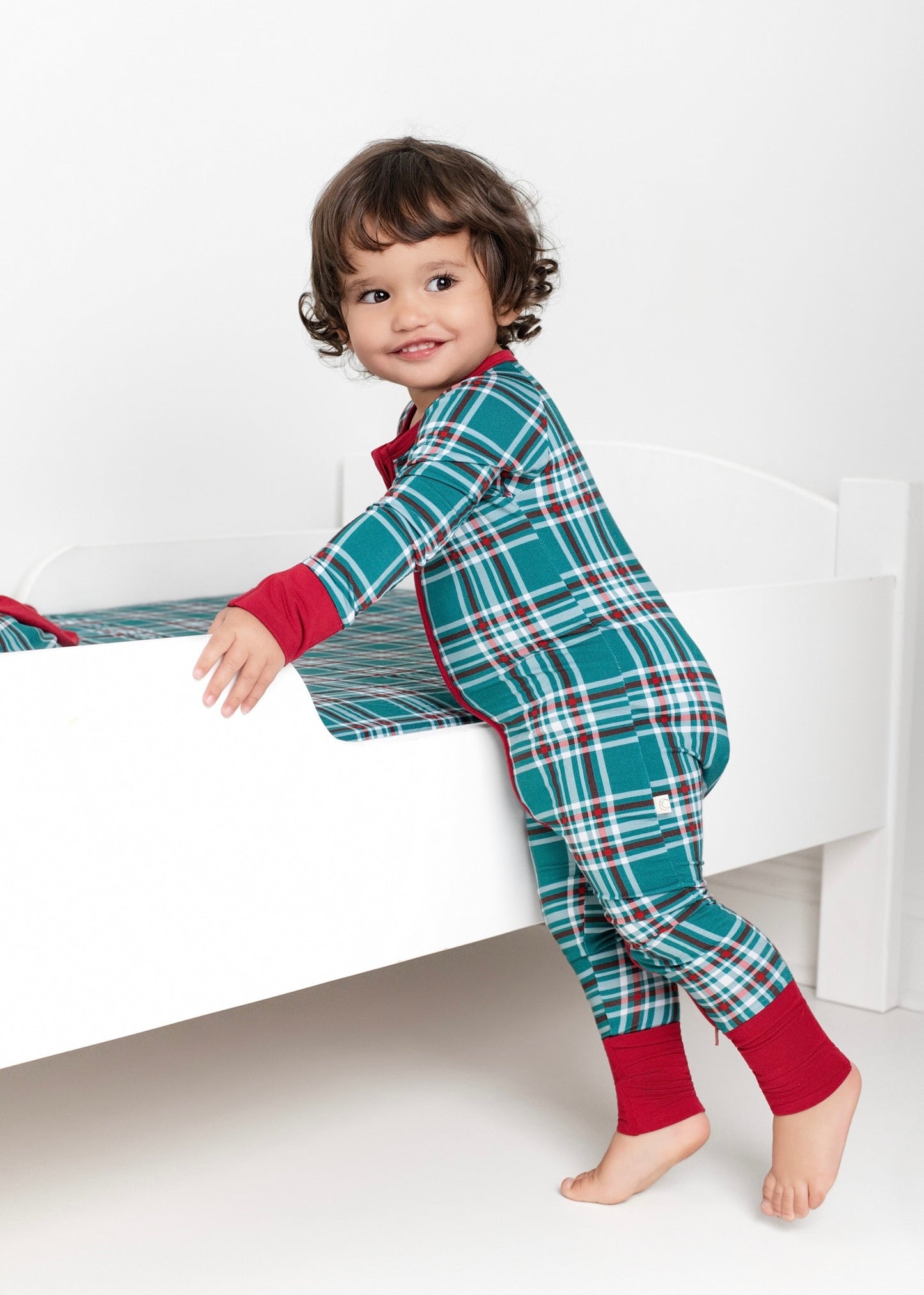 Classic Christmas Zip Romper