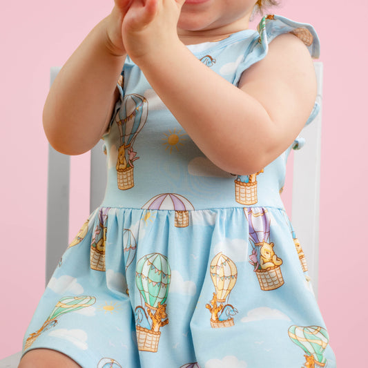 Bear In The Air Twirl Dress with bodysuit