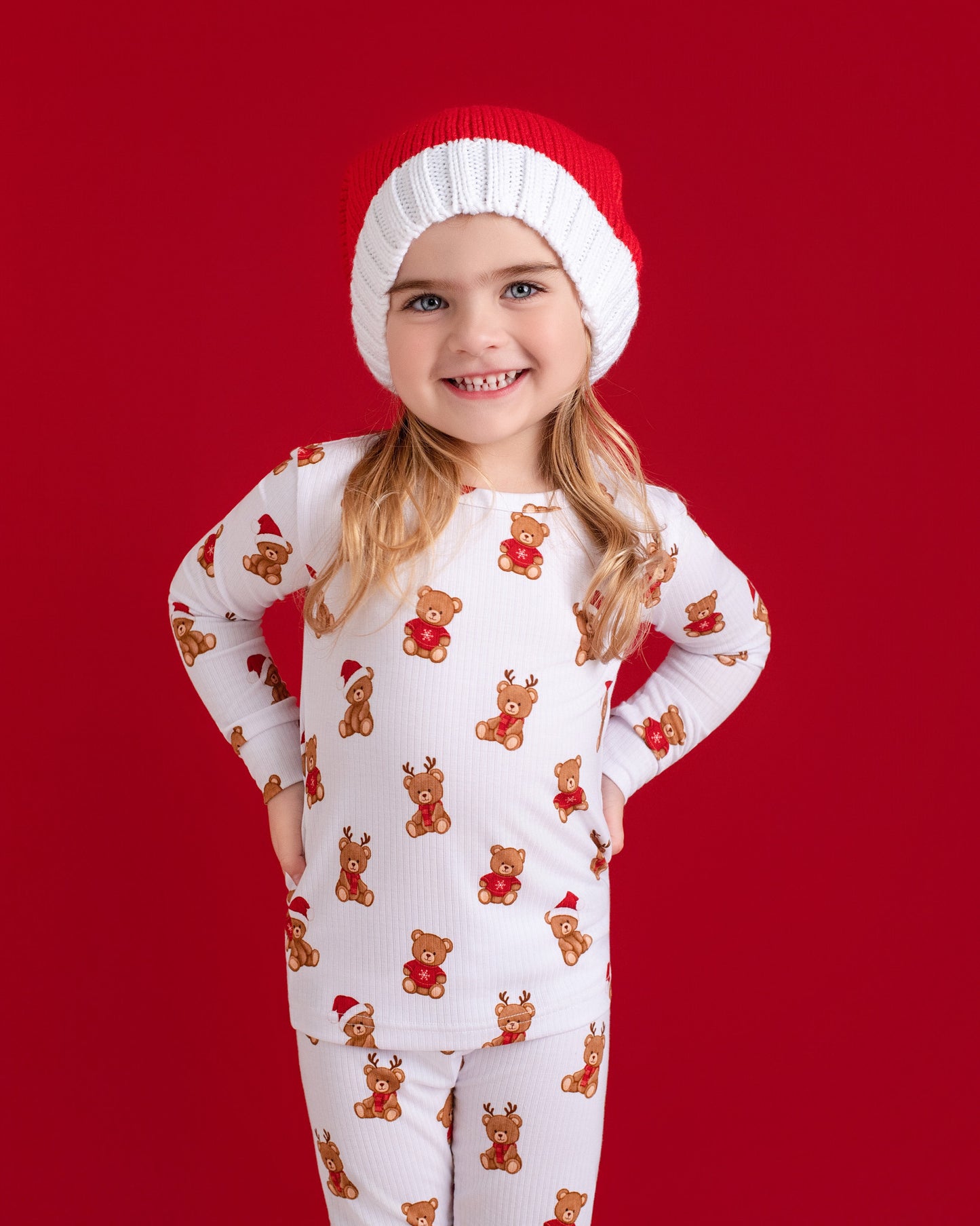 Christmas Bears Ribbed Two piece