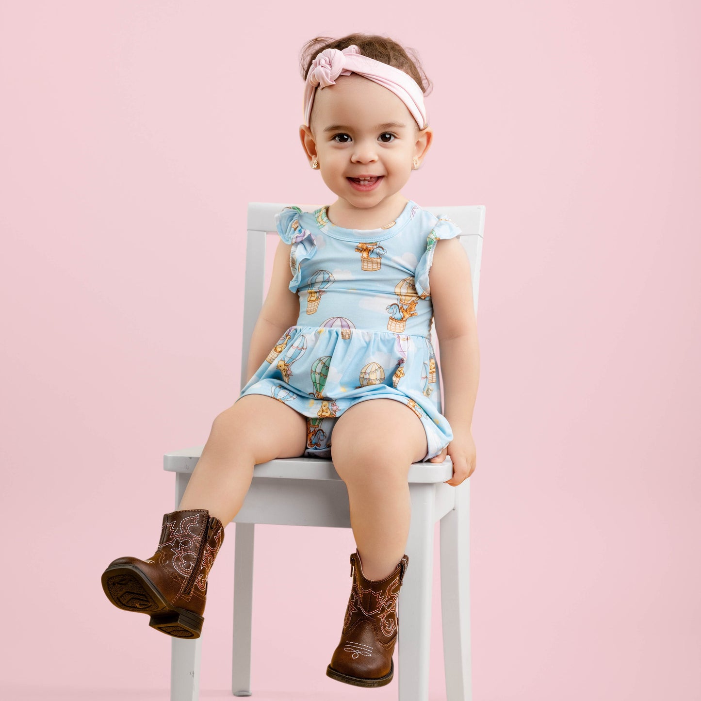 Bear In The Air Twirl Dress with bodysuit