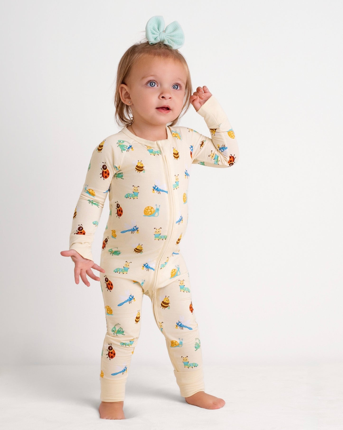 Busy Bugs Zip Romper