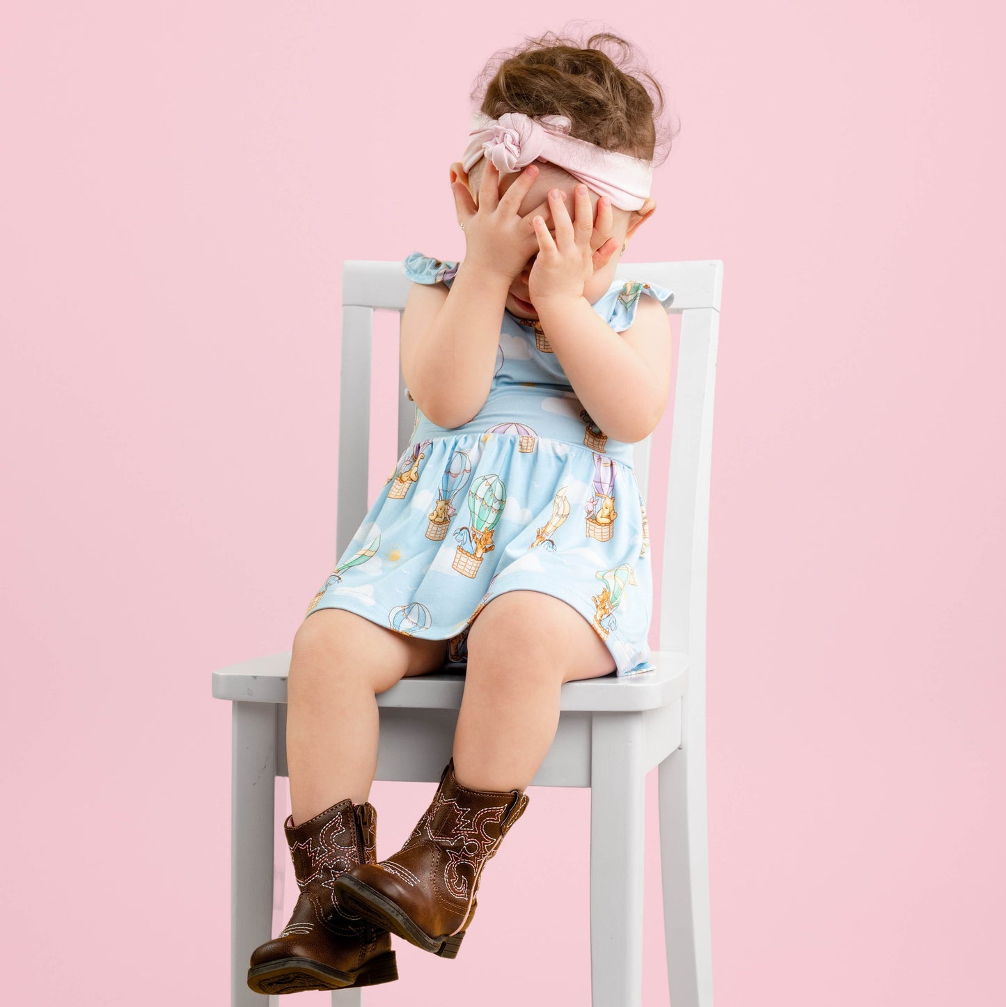 Bear In The Air Twirl Dress with bodysuit