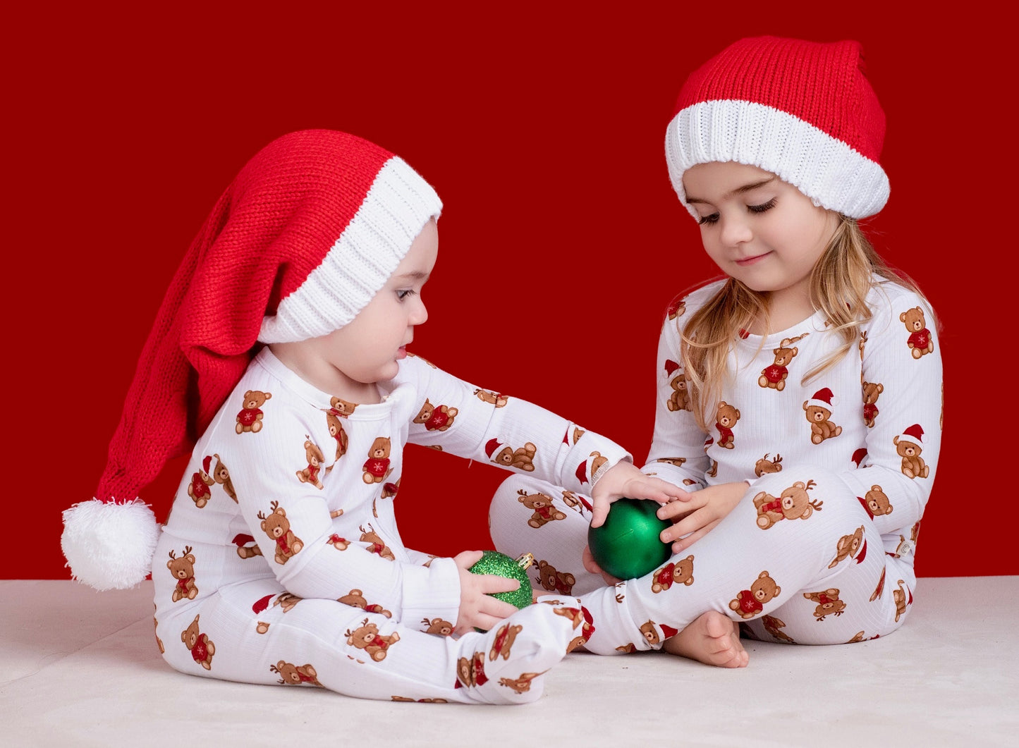 Christmas Bears Ribbed Two piece