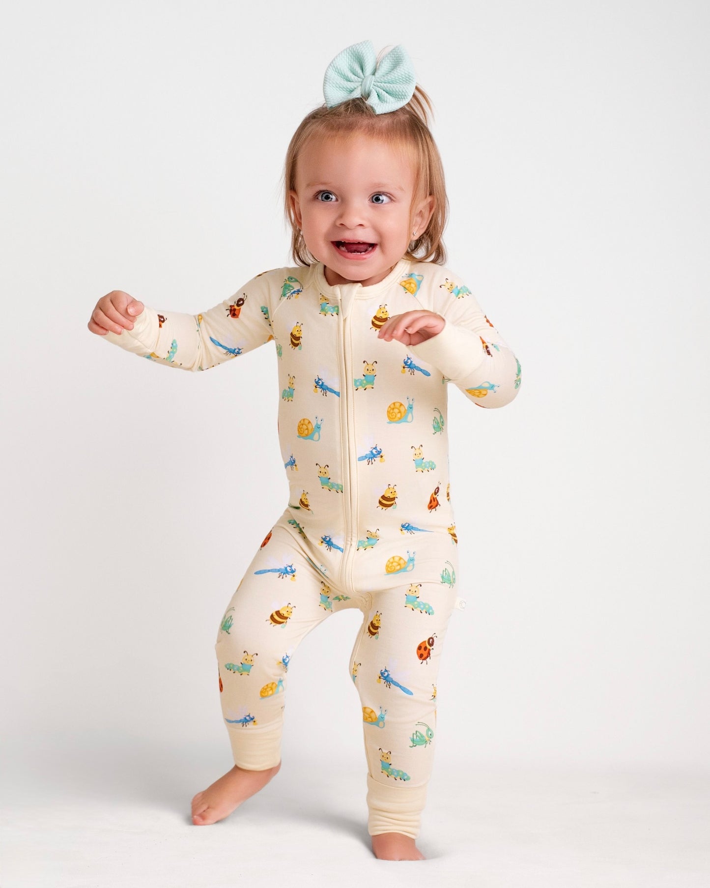 Busy Bugs Zip Romper