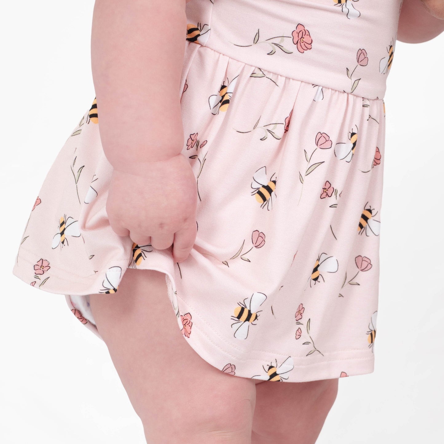 Blooming Bee Twirl Dress with bodysuit