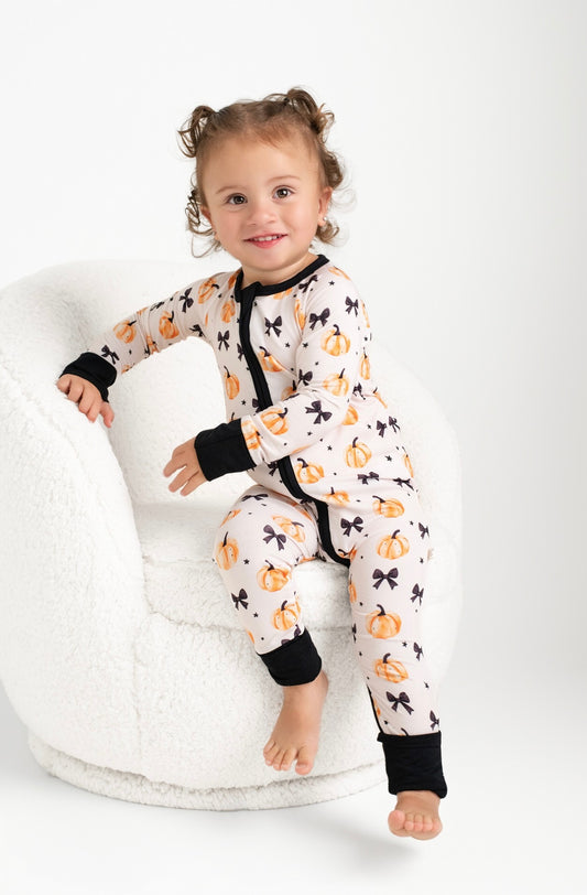 Boo & Bows Zip Romper