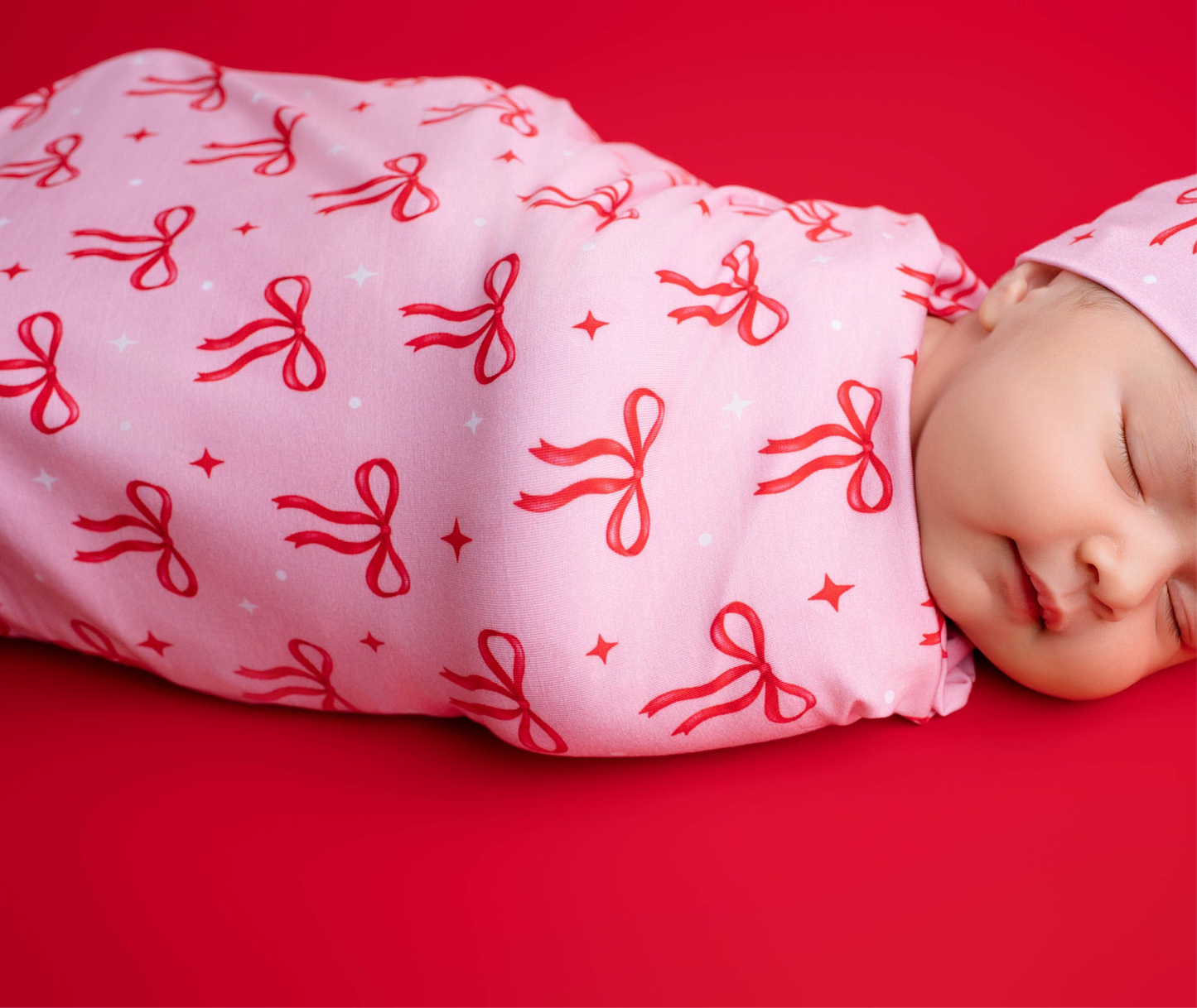 Starry bows Swaddle