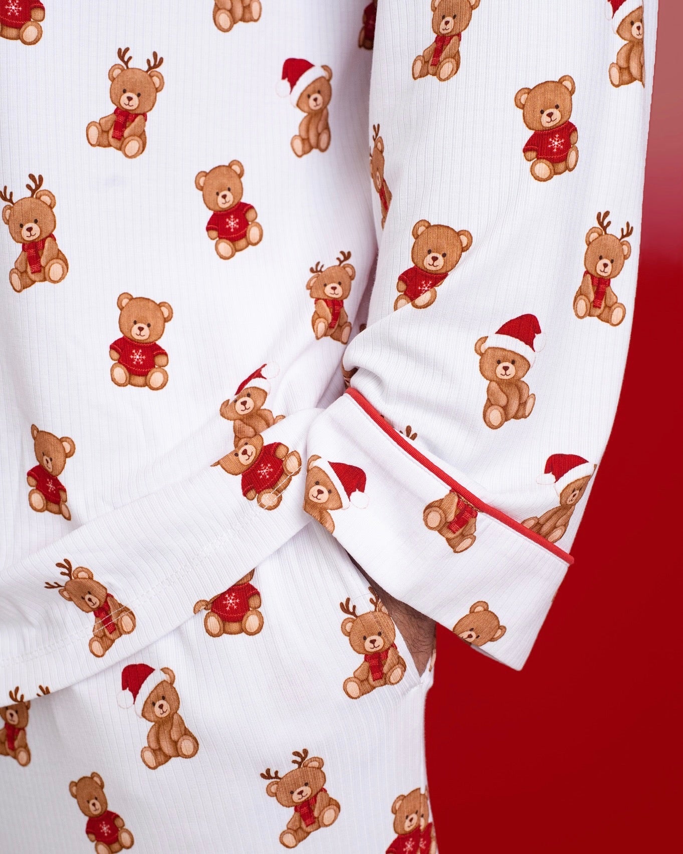 Christmas Bears Ribbed Men's Pajama Set PRE ORDER SHIPPING 11/1-11/15