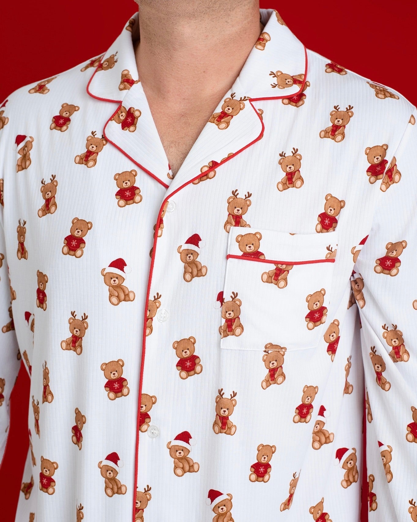 Christmas Bears Ribbed Men's Pajama Set PRE ORDER SHIPPING 11/1-11/15