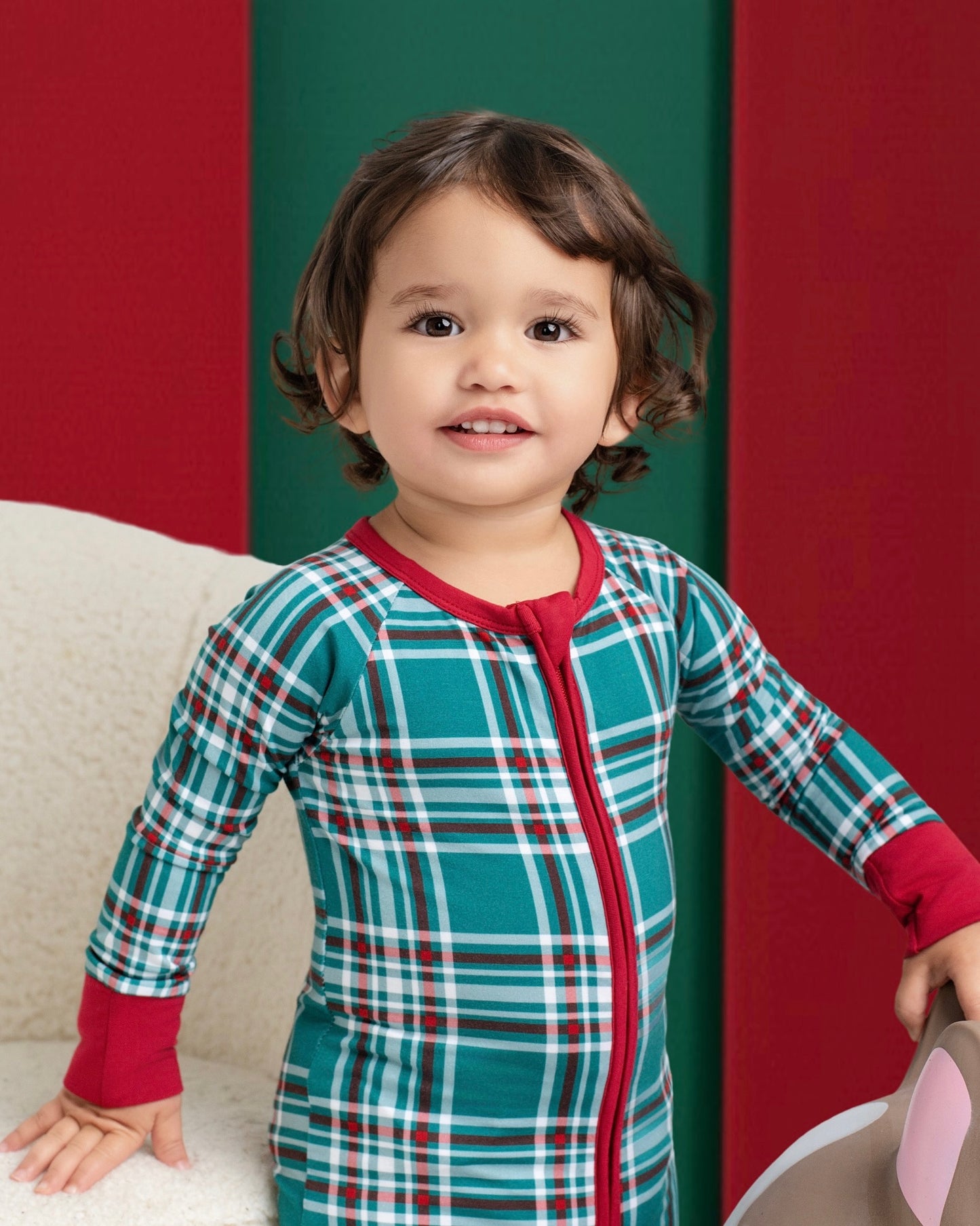 Classic Christmas Zip Romper