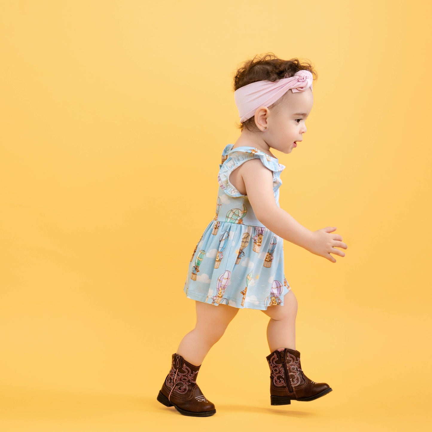 Bear In The Air Twirl Dress with bodysuit