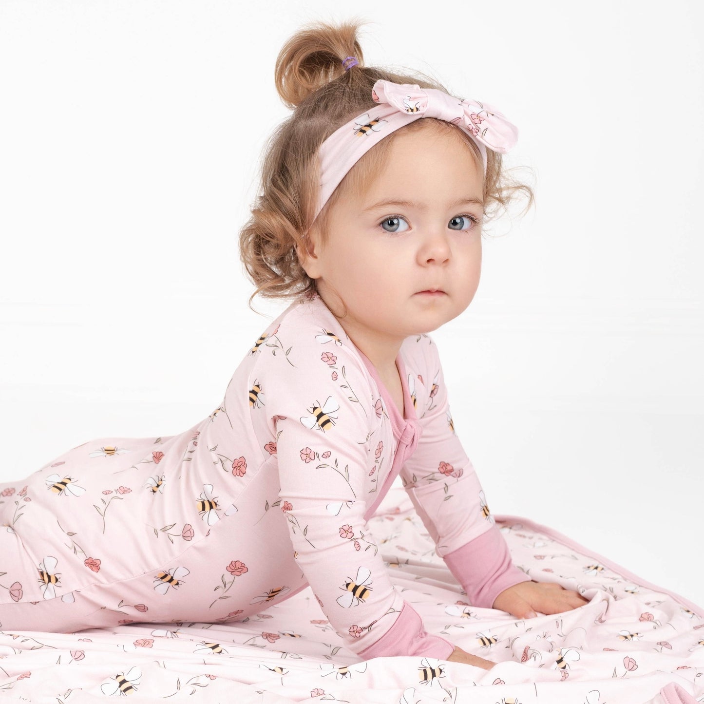 Blooming Bee Zip Romper