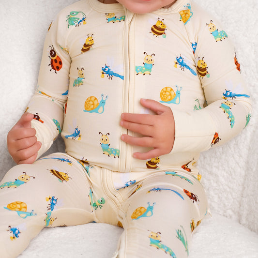 Busy Bugs Zip Romper