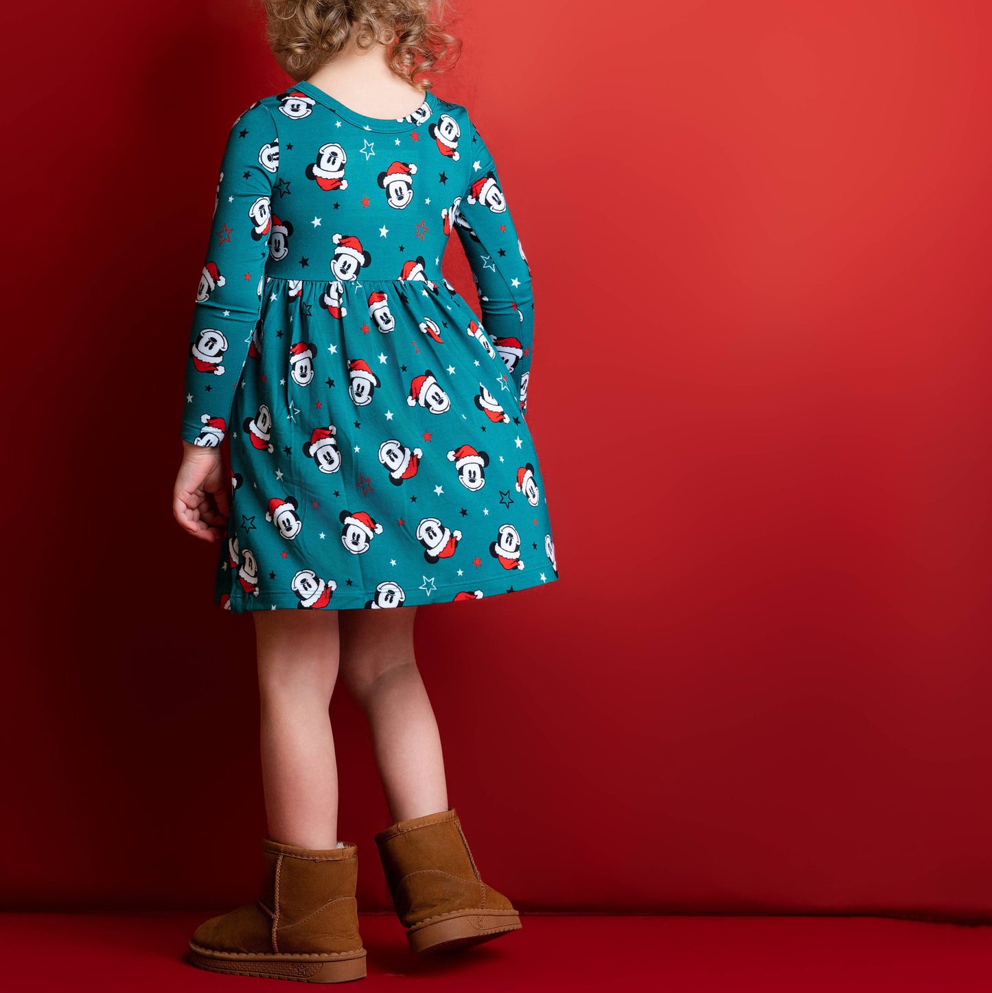 Merry Mickmas Green Twirl Dress