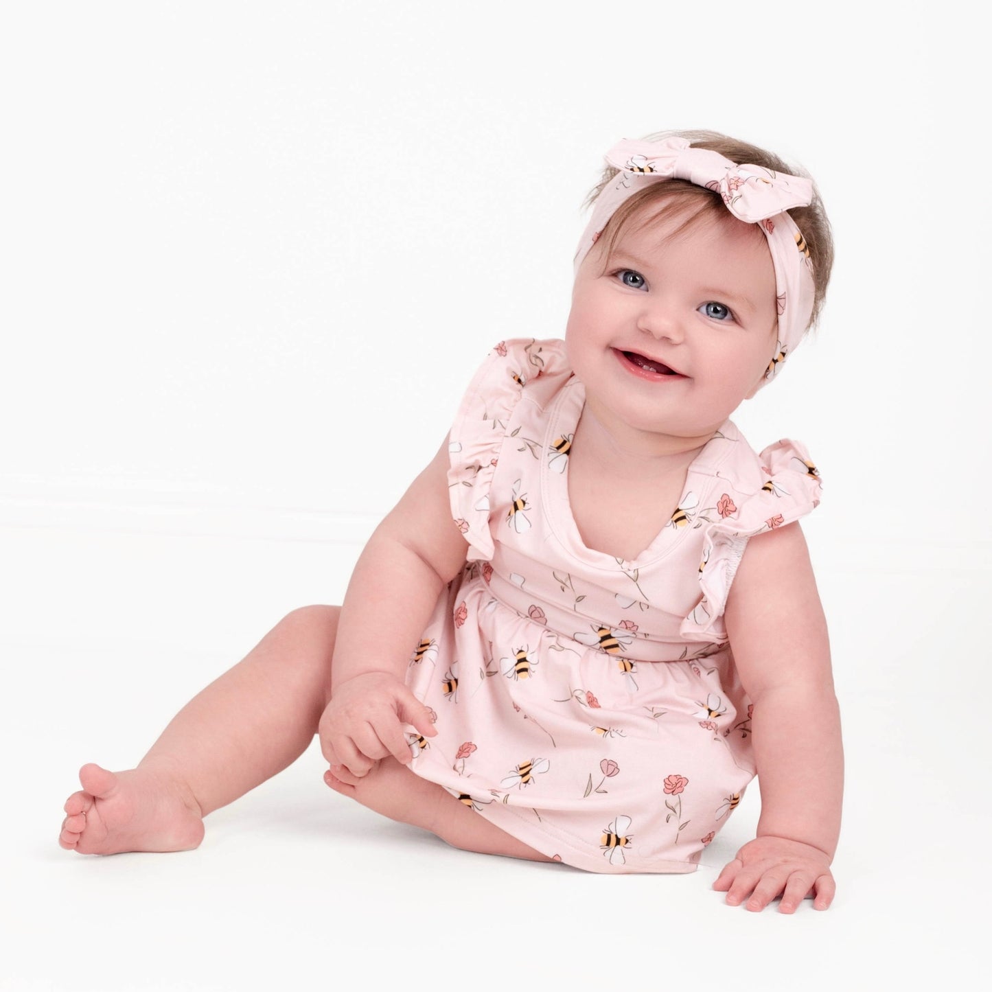 Blooming Bee Twirl Dress with bodysuit