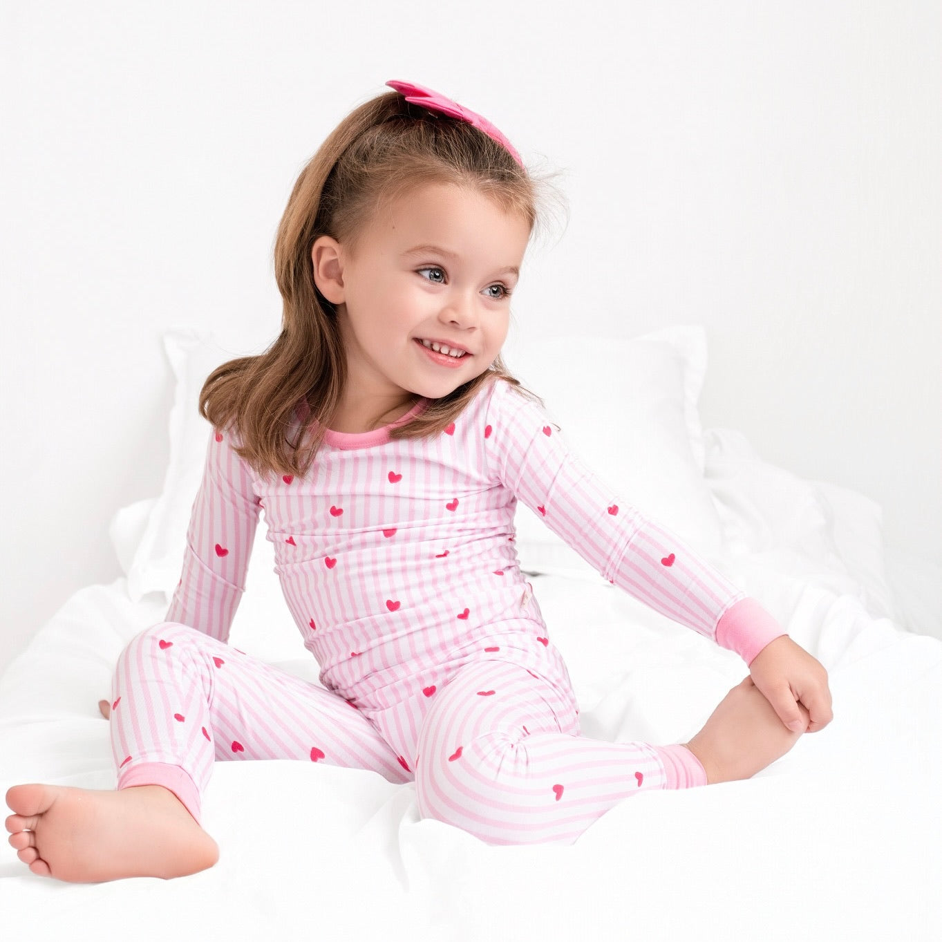 Tiny Hearts Pink Two piece