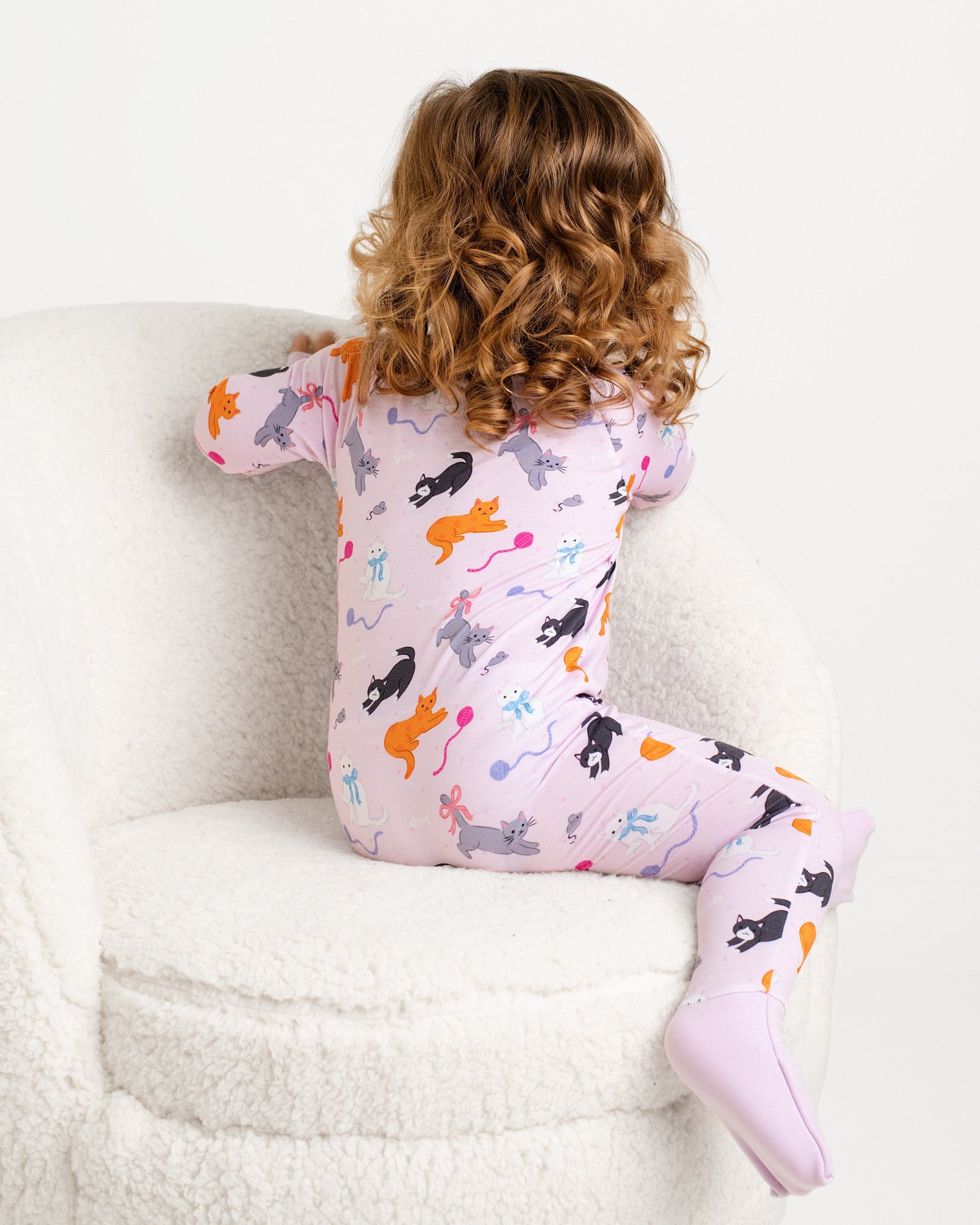 Cats & Bows Zip Romper