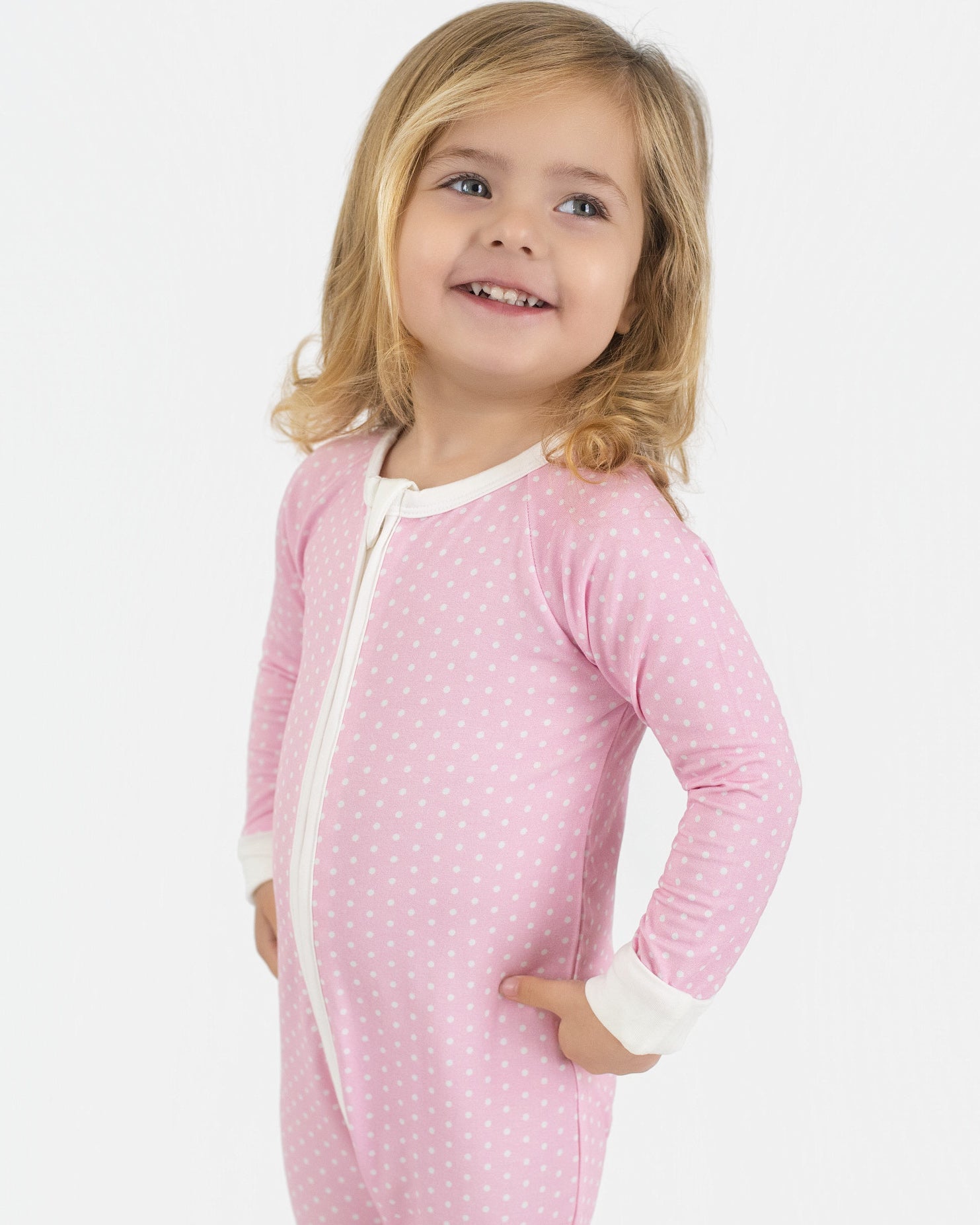Polka Dots Zip Romper