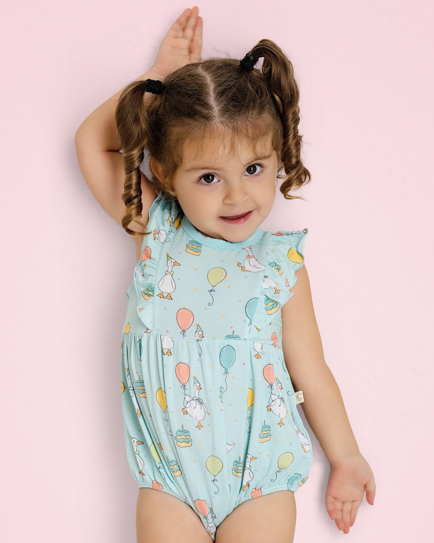 Party Geese Green Bubble Romper