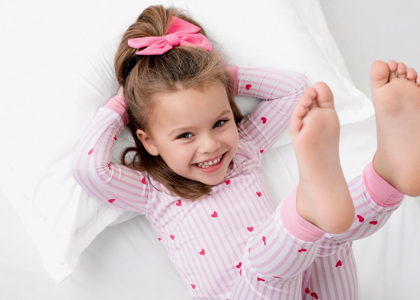 Tiny Hearts Pink Two piece