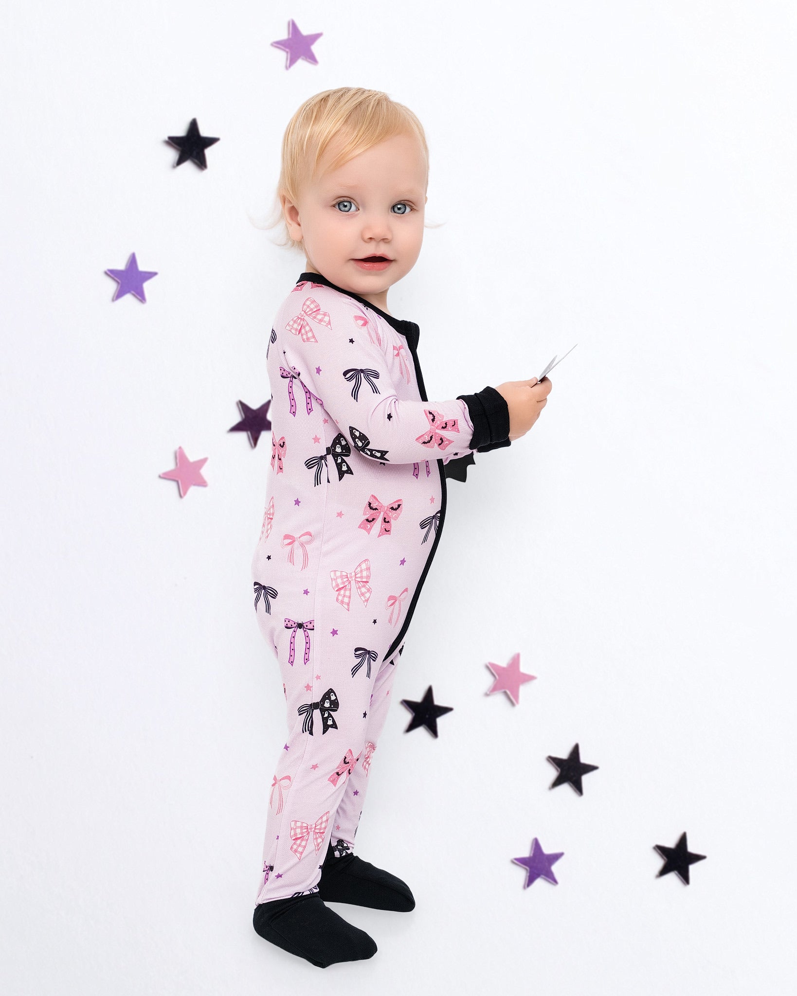 Bewitched Bows Zip Romper -PRE ORDER SHIPS 9/10