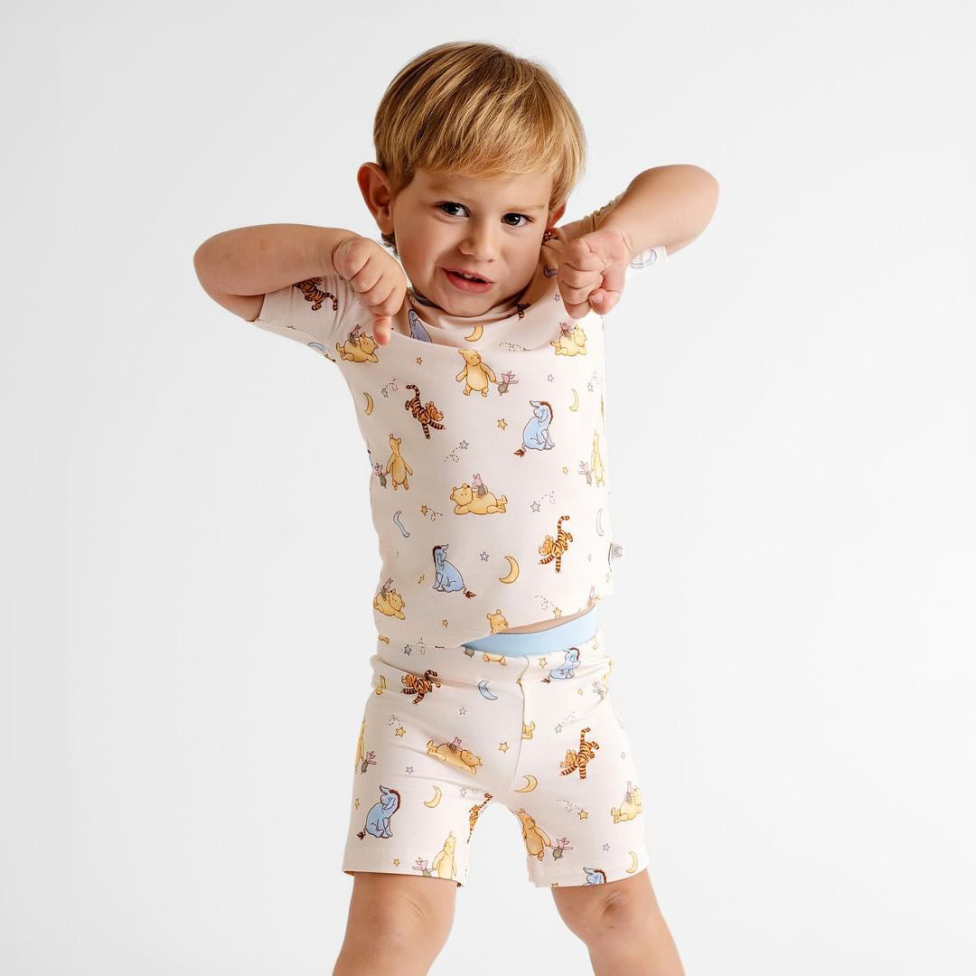 Dreamy Bear Two-Piece Short Sleeve & Shorts Set