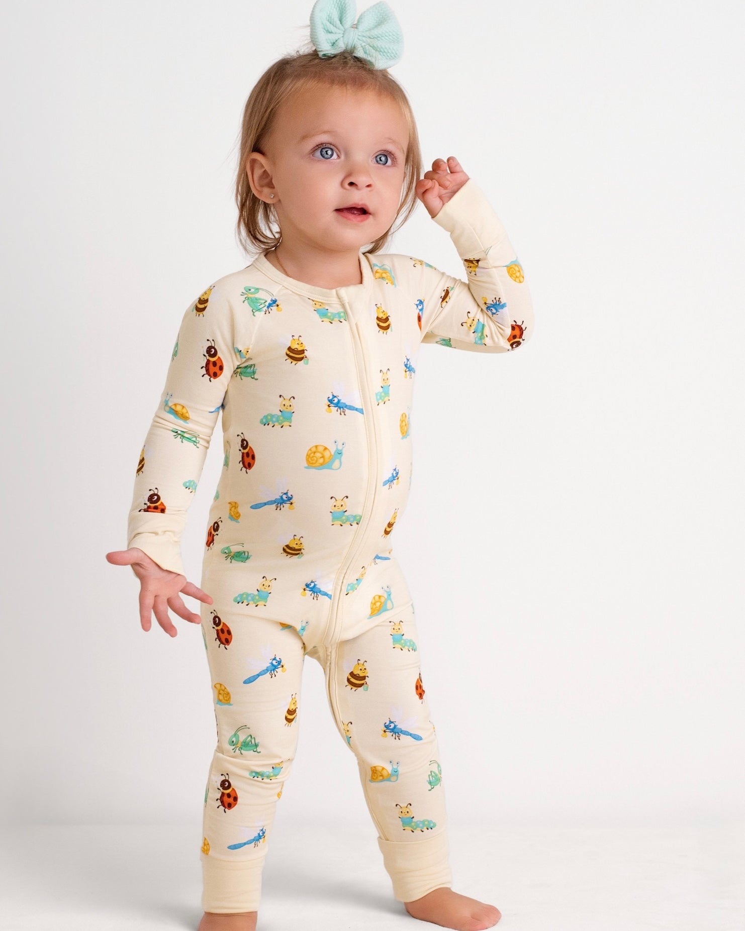 Busy Bugs Zip Romper