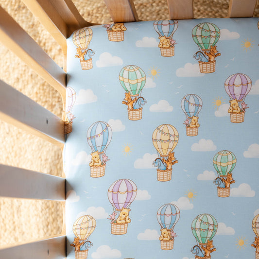 Bear In The Air Fitted Crib Sheet