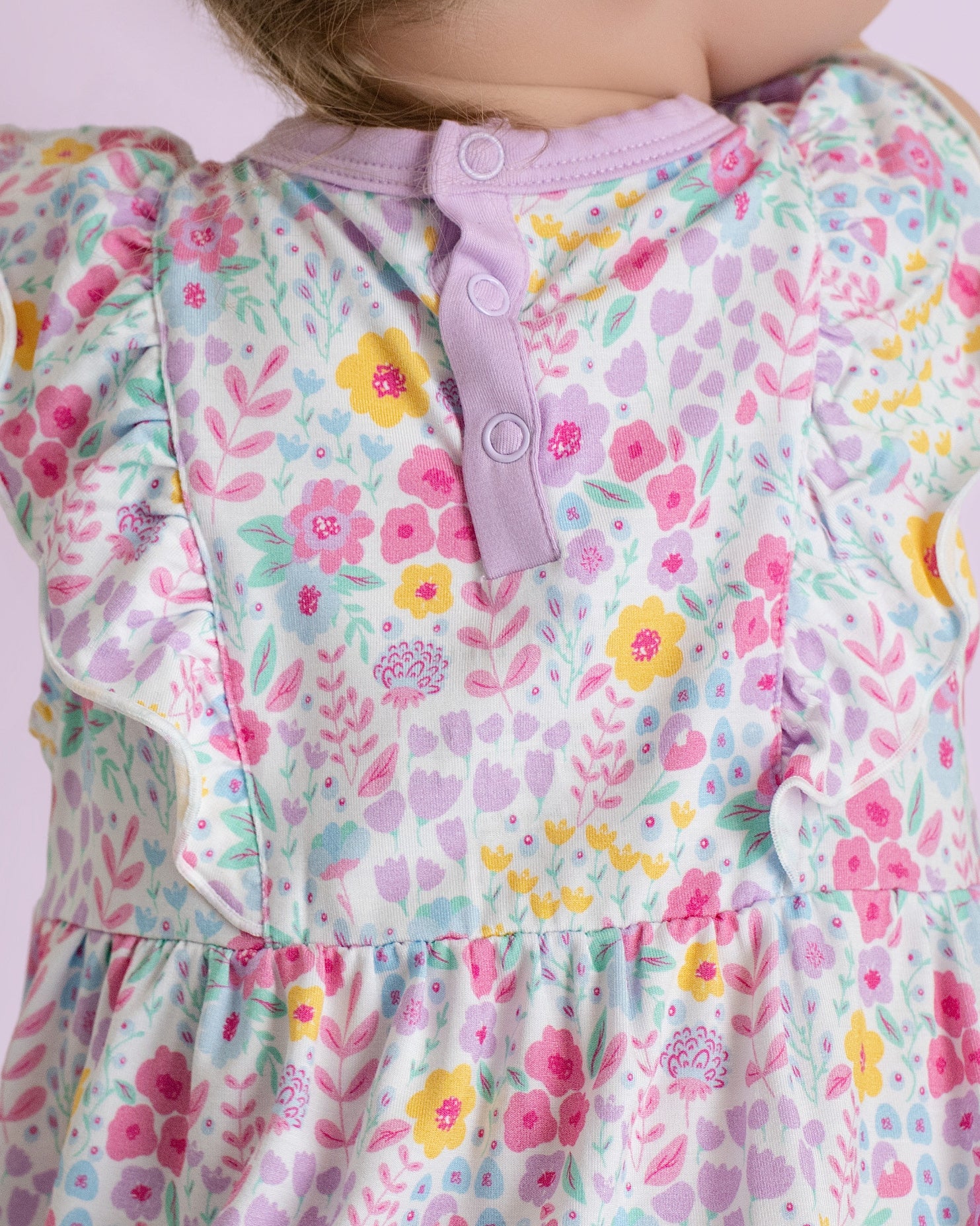 Lavender Bloom Bubble Romper