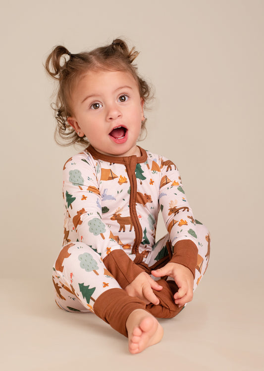 Little Camper Zip Romper