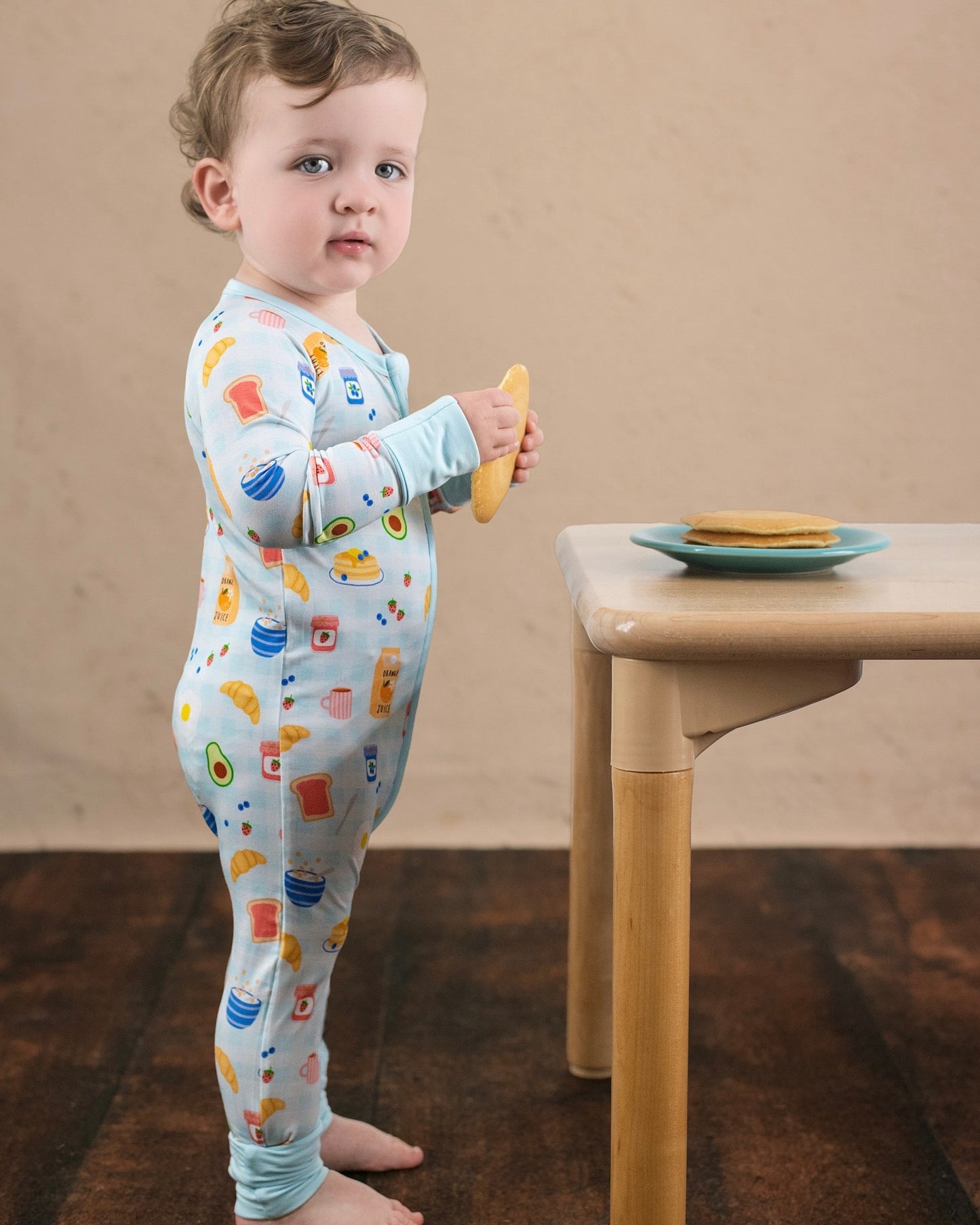 Breakfast Buddies Zip Romper