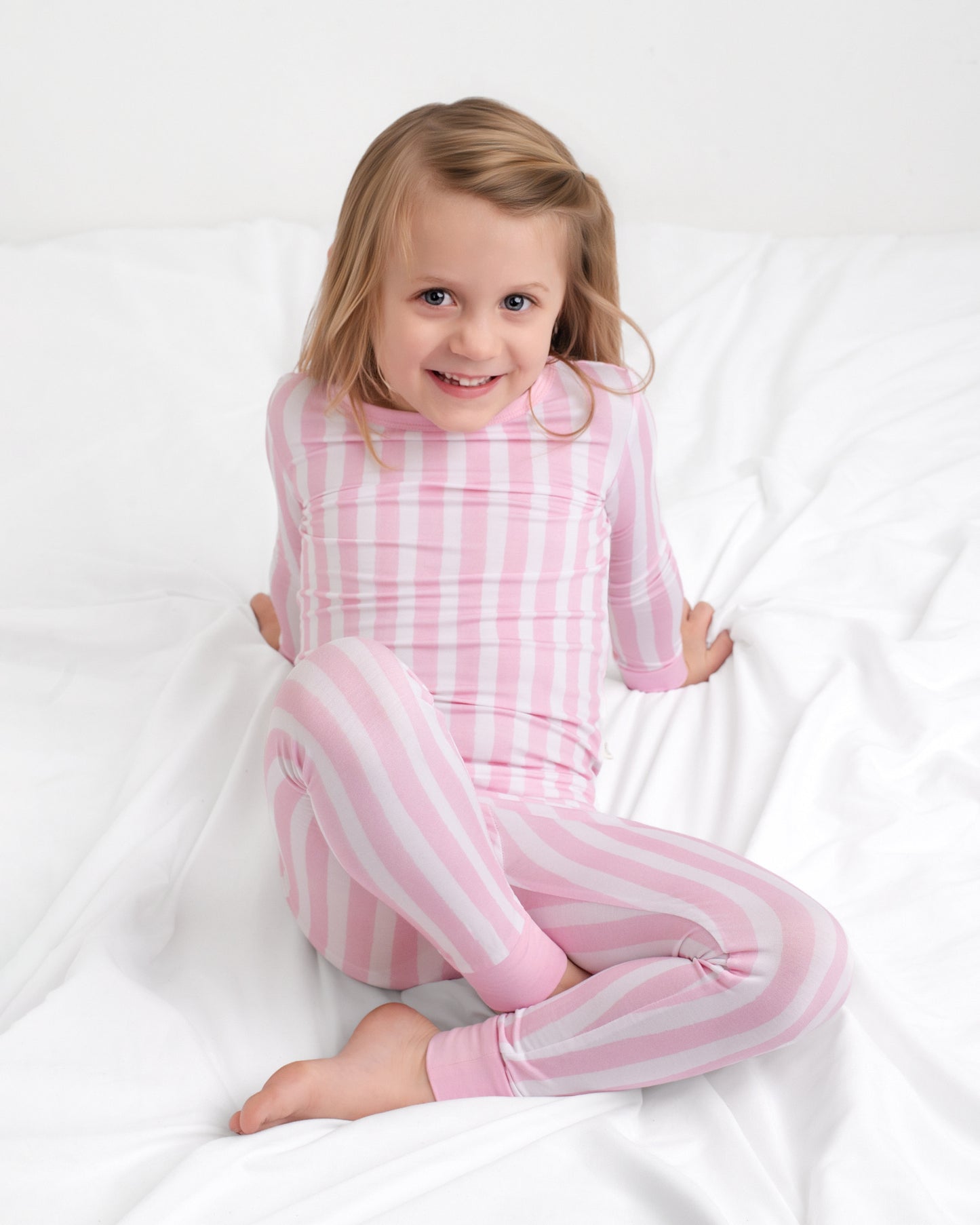 Cotton Candy Pink Stripe Two piece