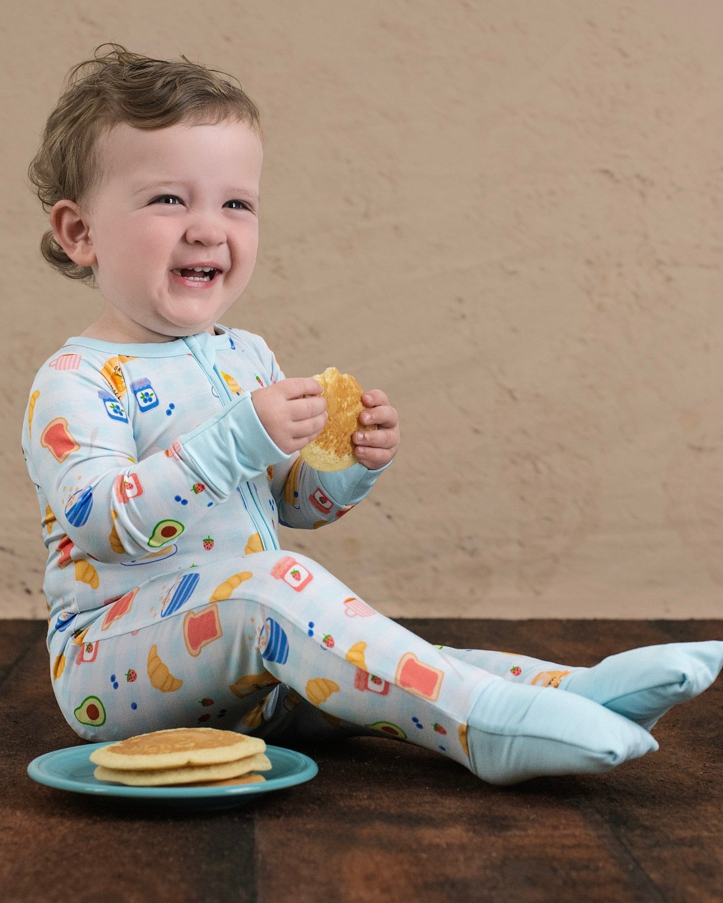 Breakfast Buddies Zip Romper