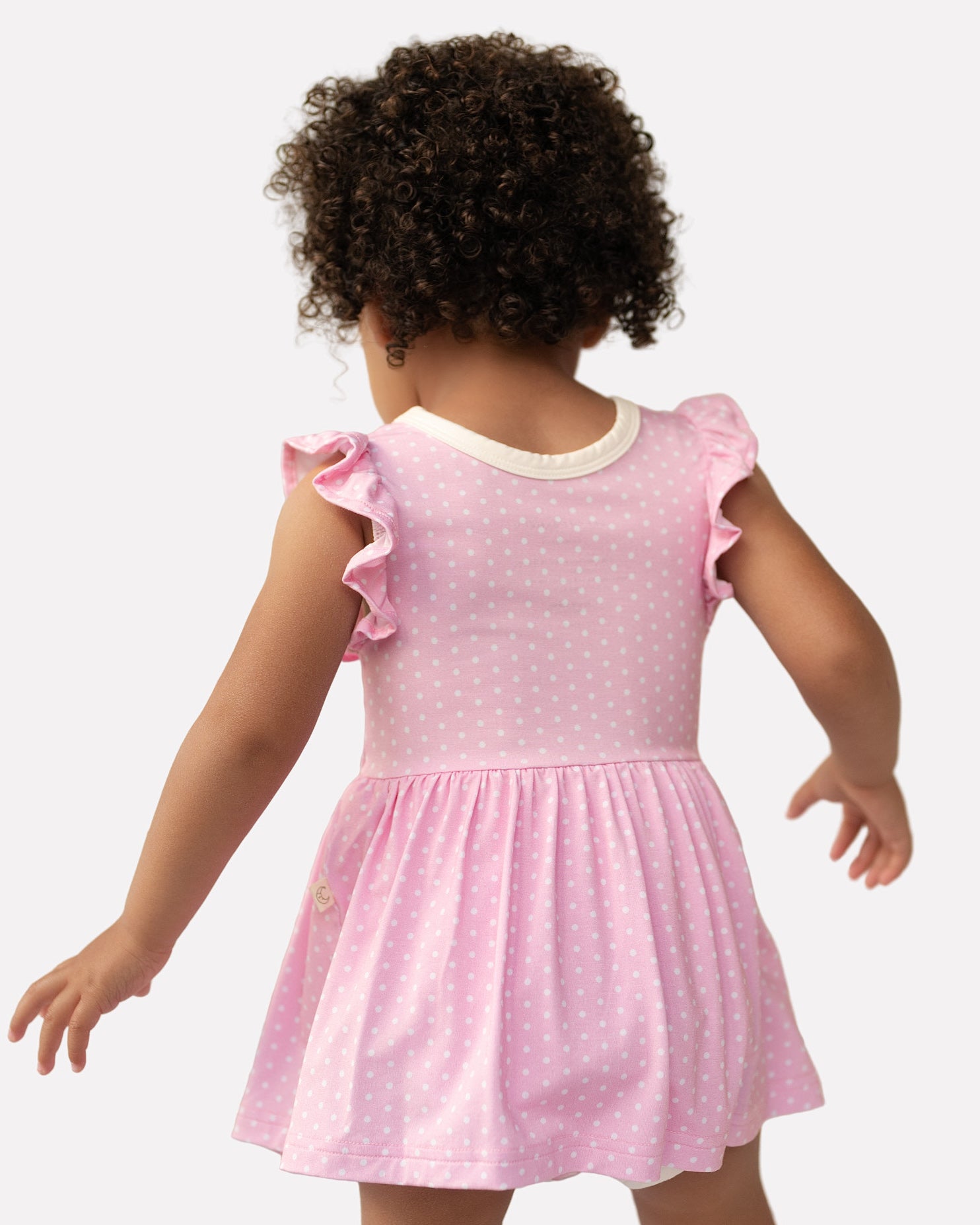 Polka Dots Twirl Dress with bodysuit