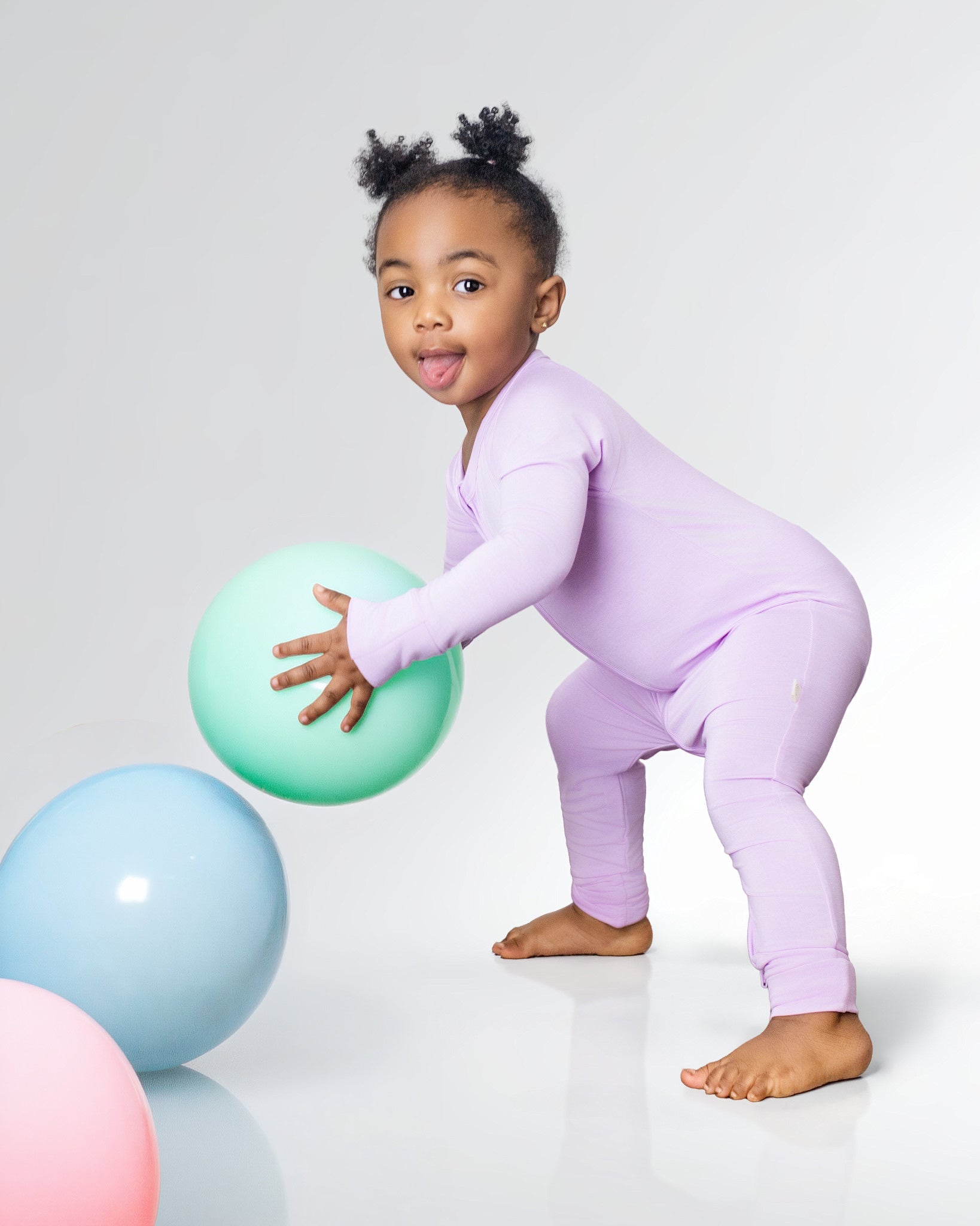 Lilac Zip Romper