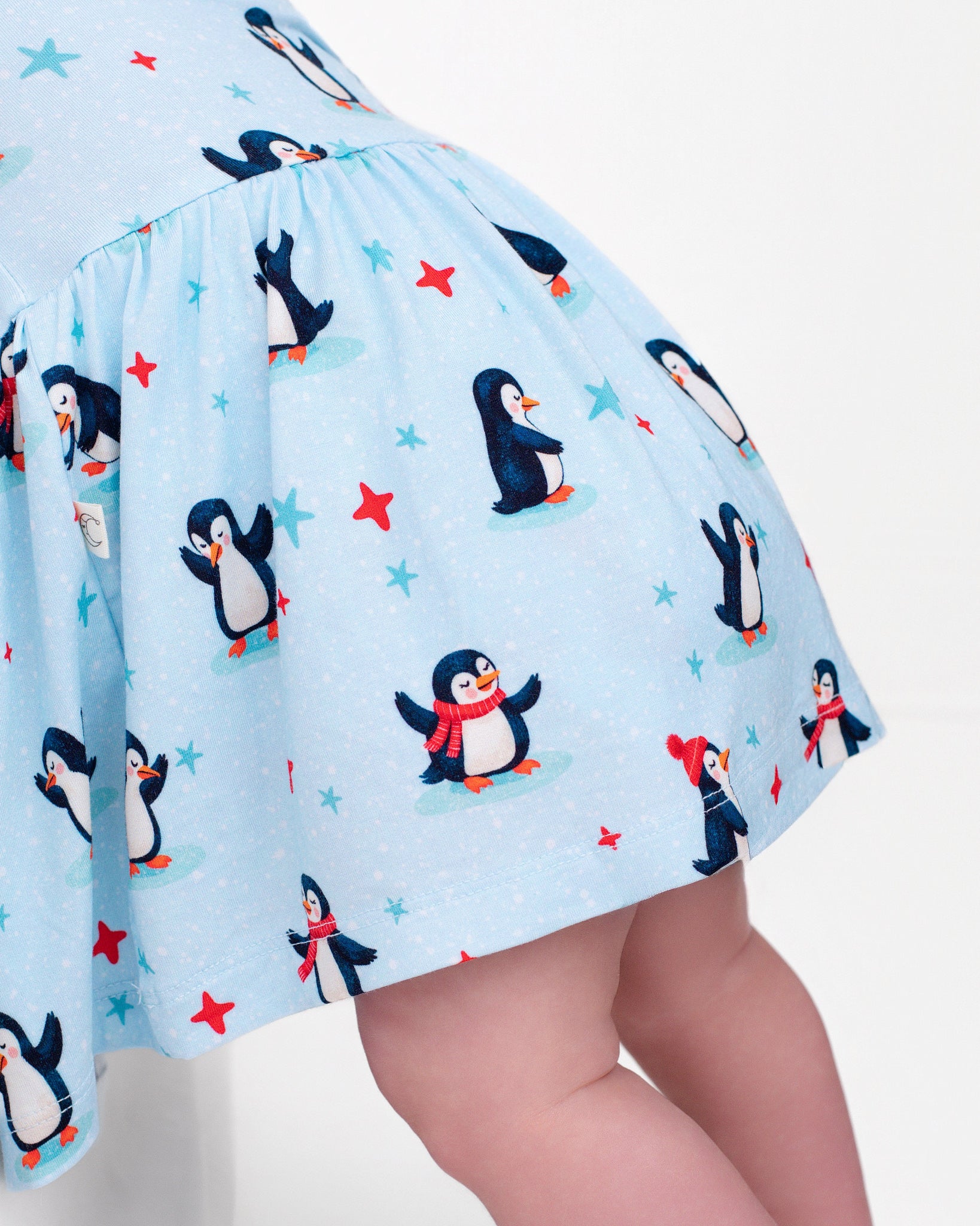 Penguin Twirl Dress with bodysuit