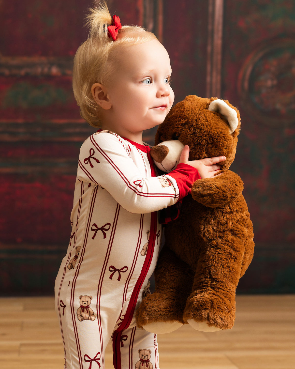 Holiday Bears Zip Romper
