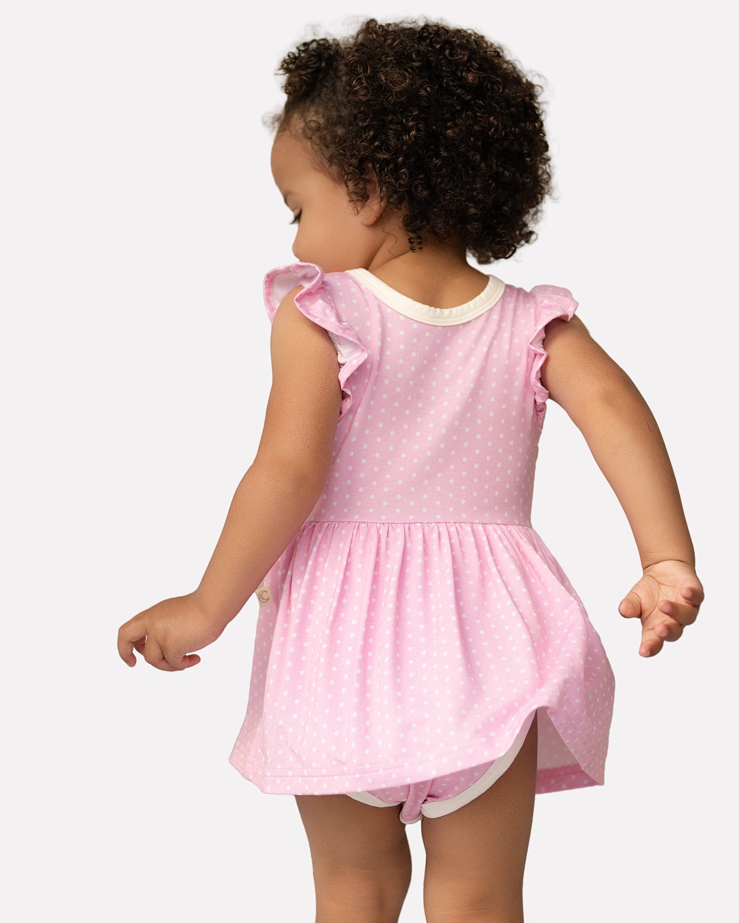 Polka Dots Twirl Dress with bodysuit