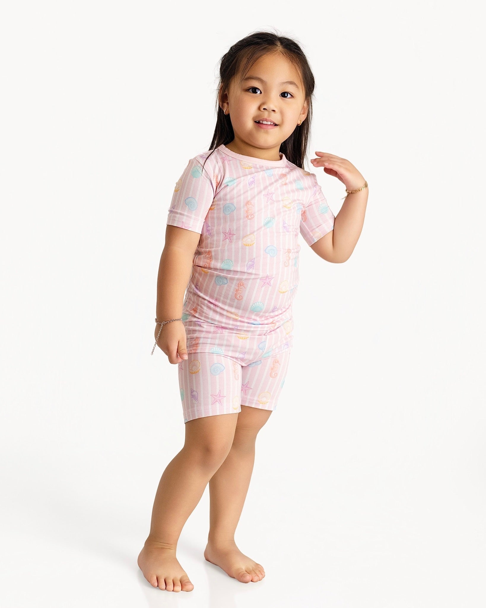 Coastal Dreams Two-Piece Short Sleeve & Shorts Set