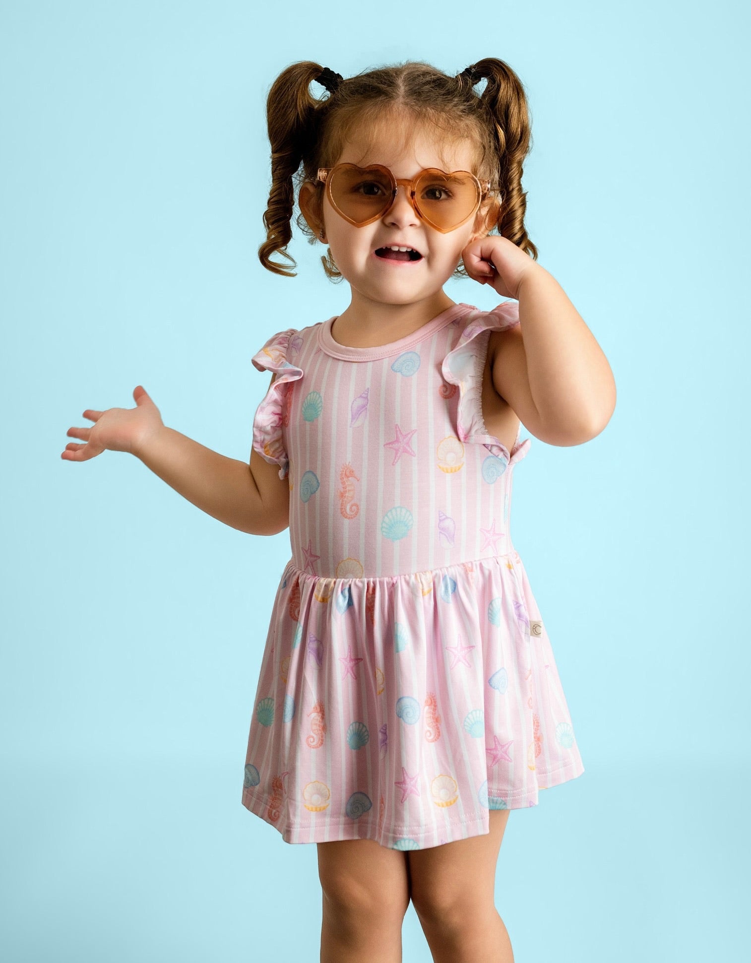Coastal Dreams Twirl Dress with bodysuit