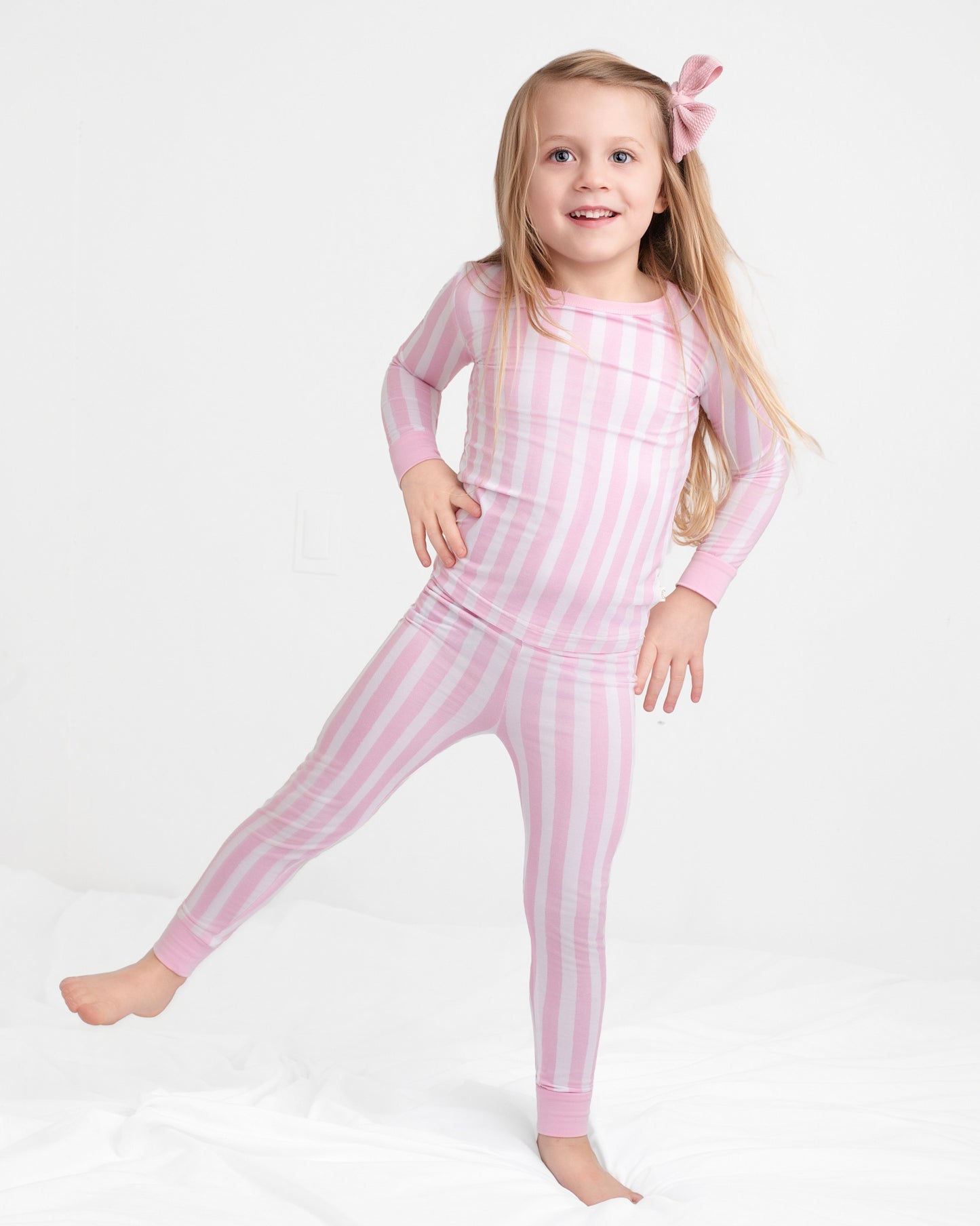 Cotton Candy Pink Stripe Two piece