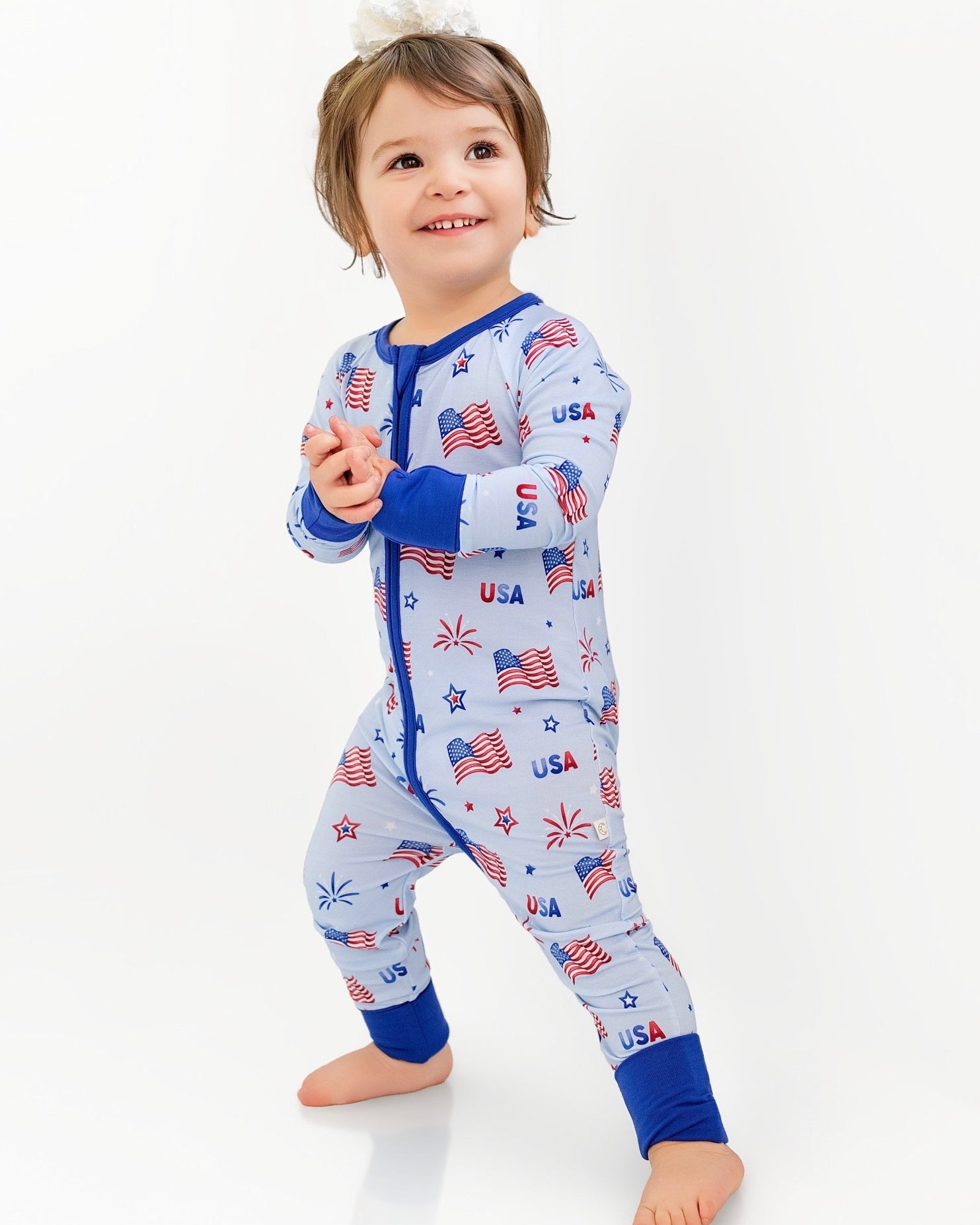 Little Firecracker Zip Romper