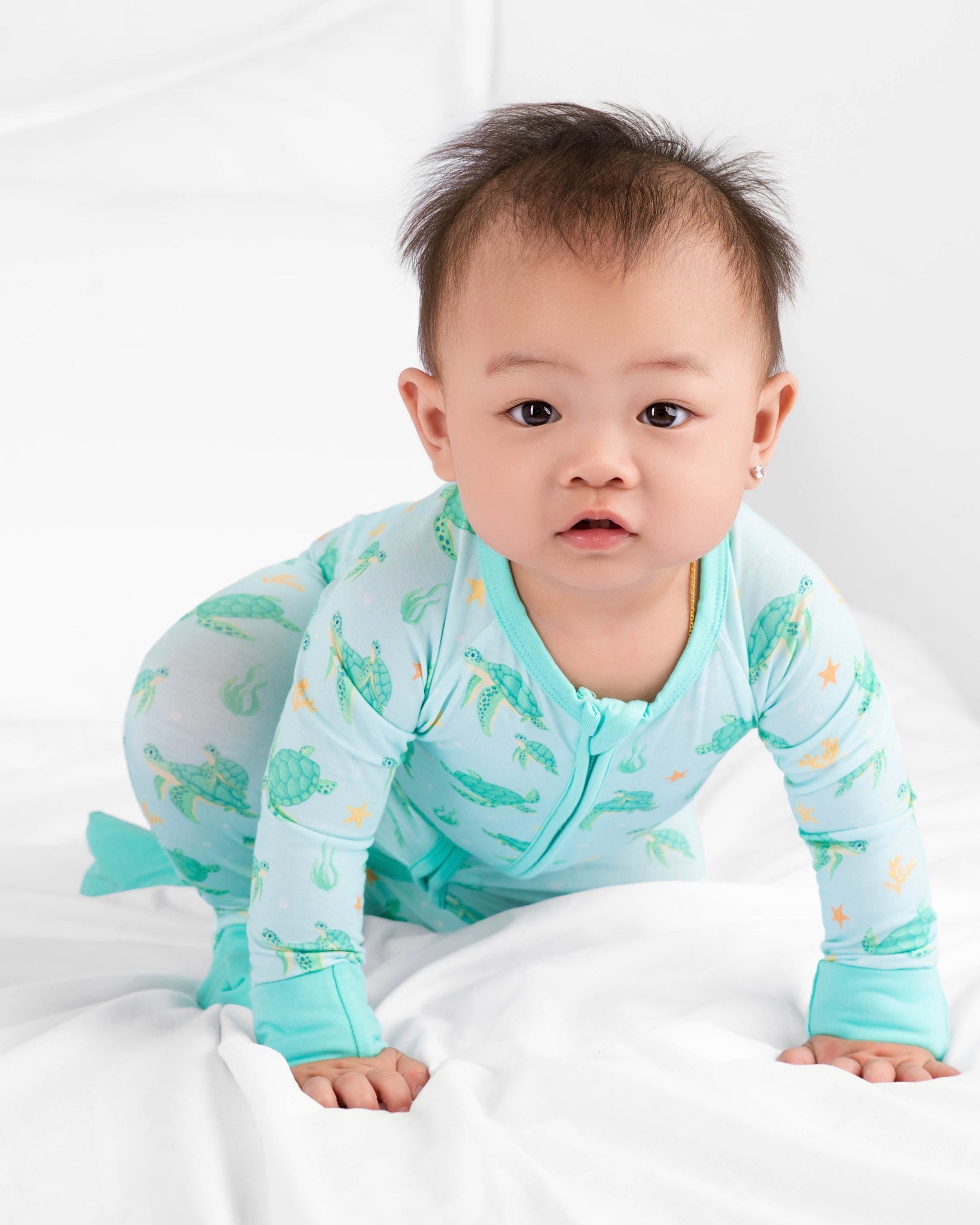 Dreamy Turtle Zip Romper