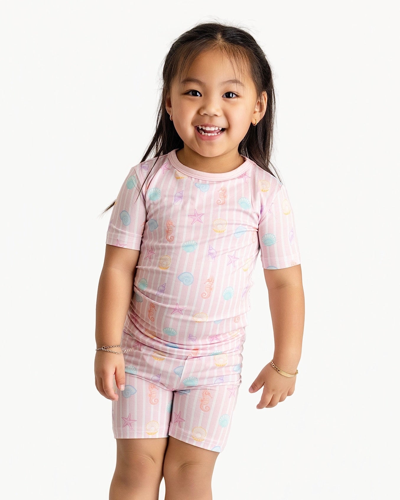 Coastal Dreams Two-Piece Short Sleeve & Shorts Set