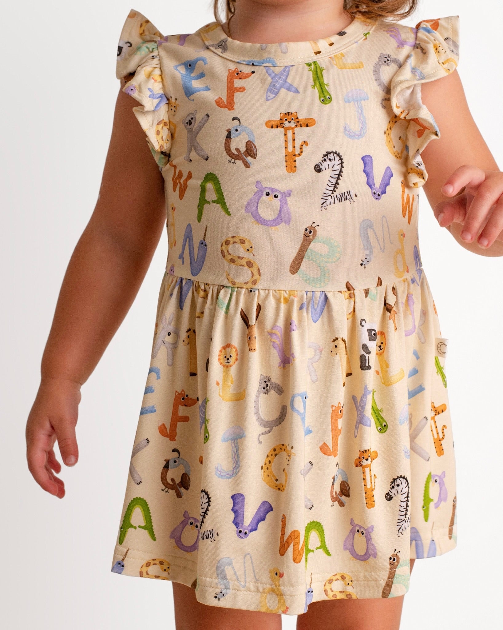 ABC Twirl Dress with bodysuit
