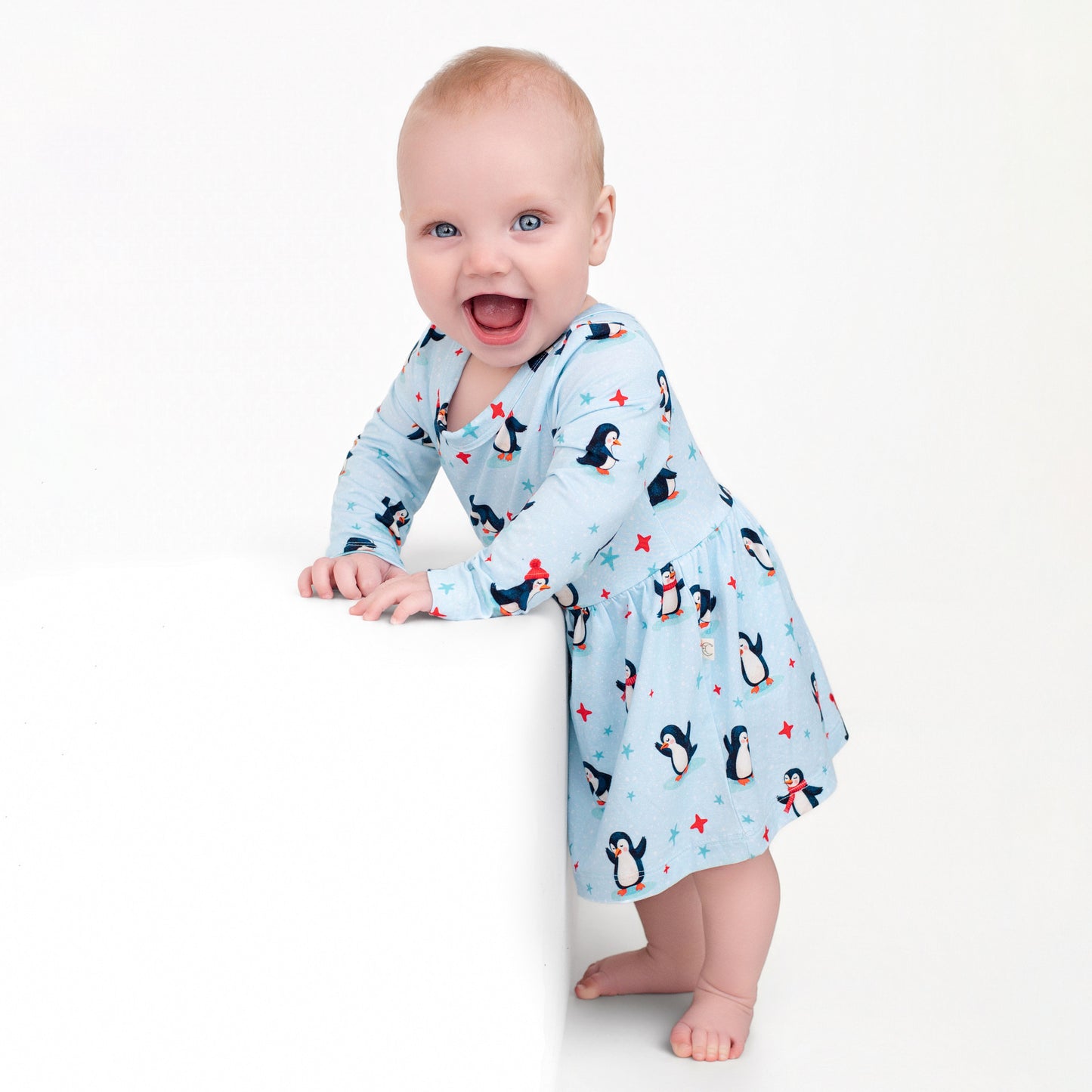 Penguin Twirl Dress with bodysuit