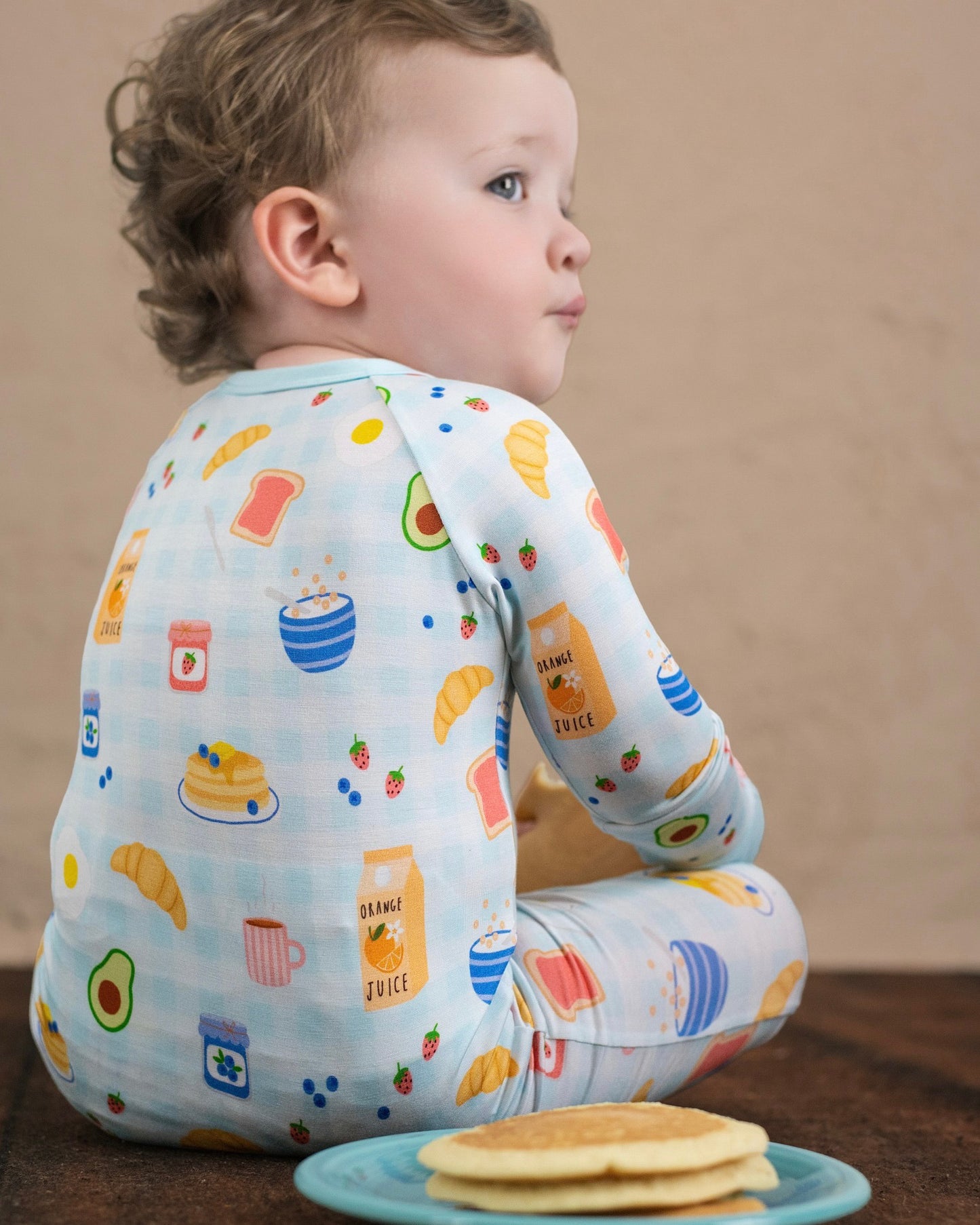 Breakfast Buddies Zip Romper