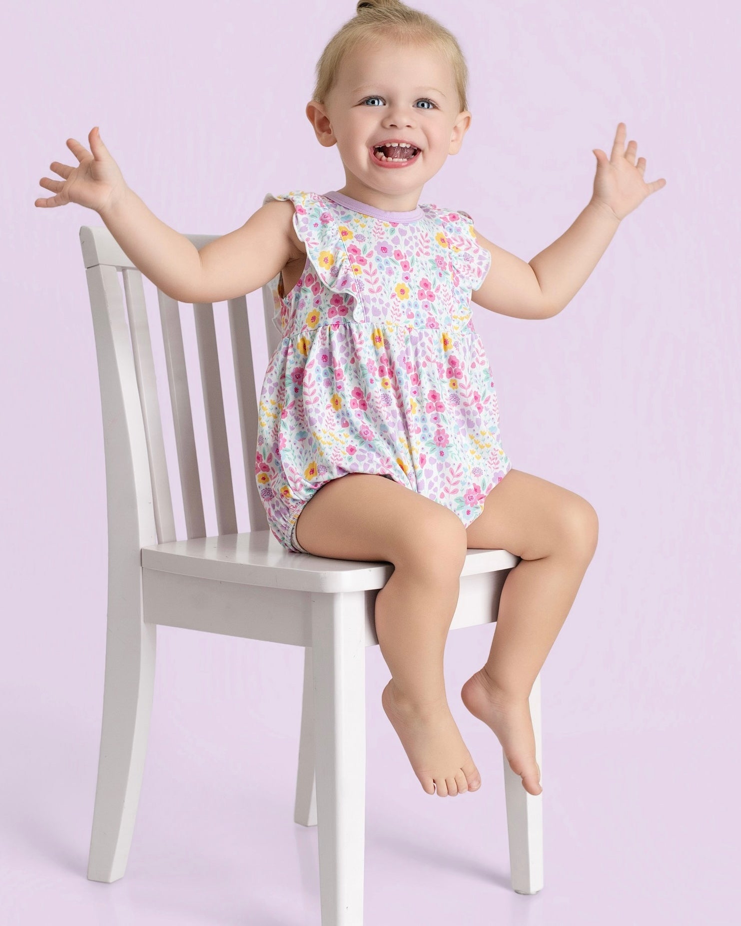 Lavender Bloom Bubble Romper