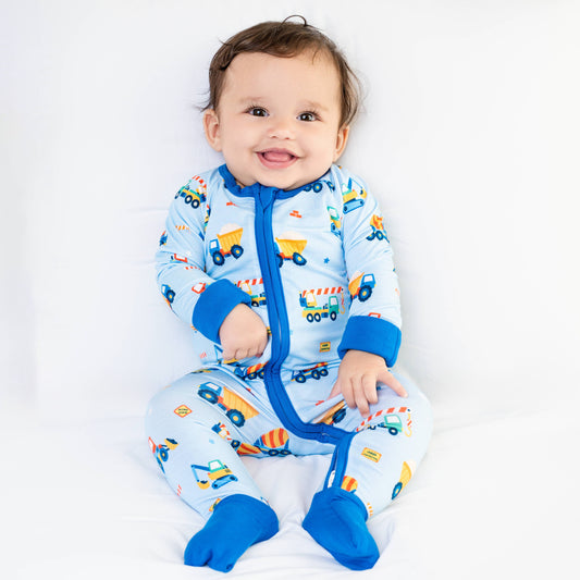 Construction Zip Romper